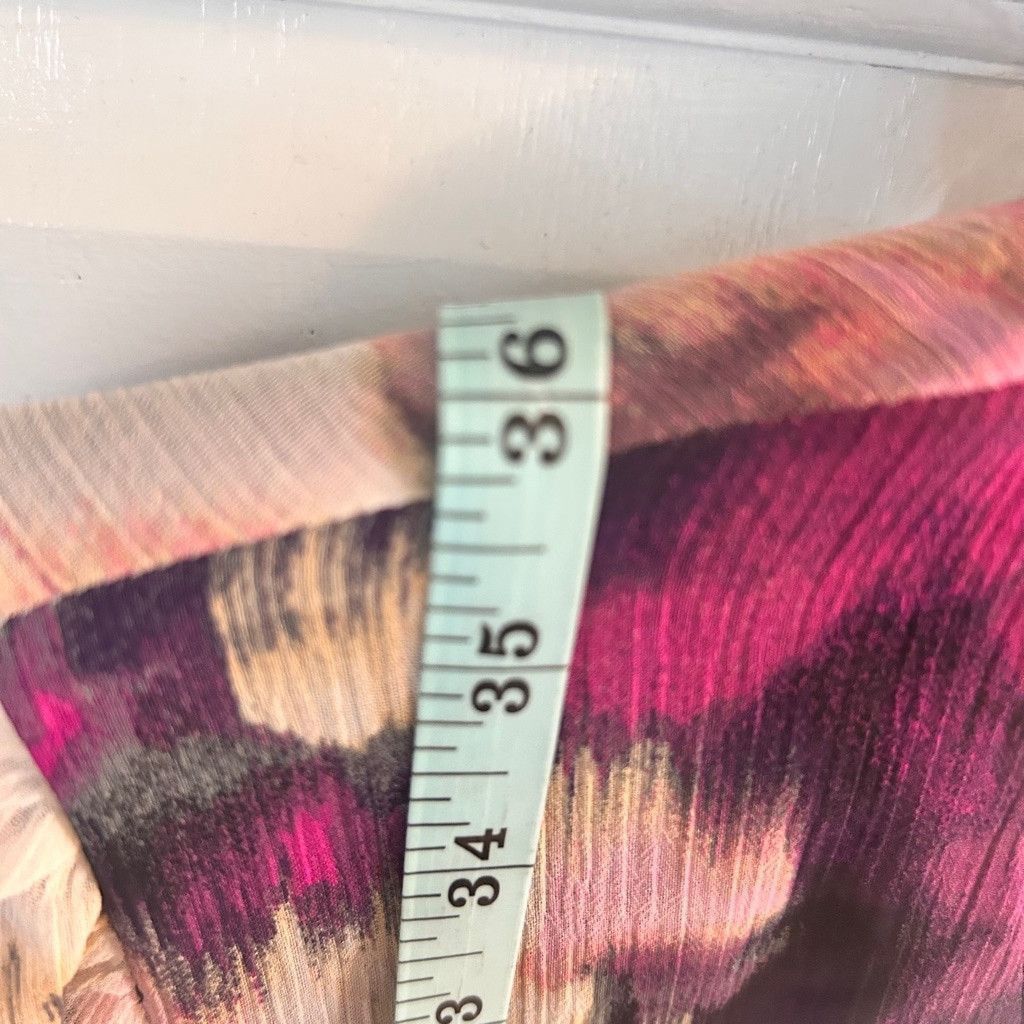 DKNY Women's DKNY Dress Size 4 White Purple Floral Print Size S / US 4 / IT 40 - 10 Thumbnail