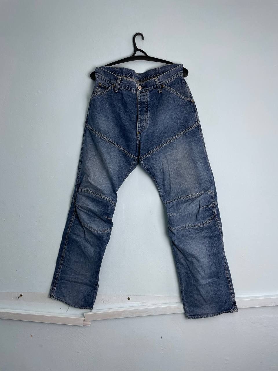 Elwood × G-Star Vintage G-Star Raw Elwood Double Knee Jeans Y2K Size US 36 / EU 52 - 1 Thumbnail