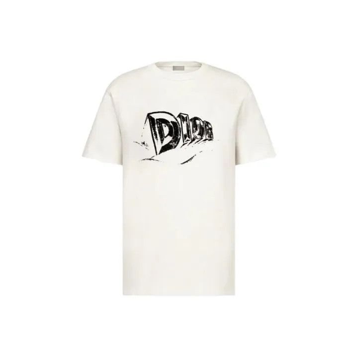 Dior Dior Logo Print Short Sleeve T-Shirt 0079 Size US L / EU 52-54 / 3 - 1 Thumbnail