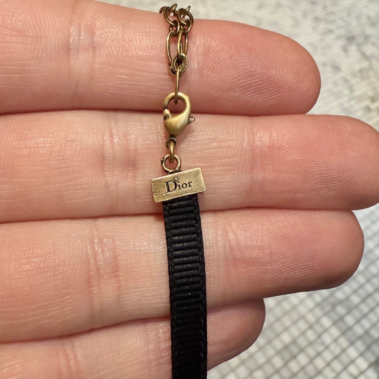 Dior Dior Gold Star Ribbon Choker Necklace Size ONE SIZE - 5 Thumbnail