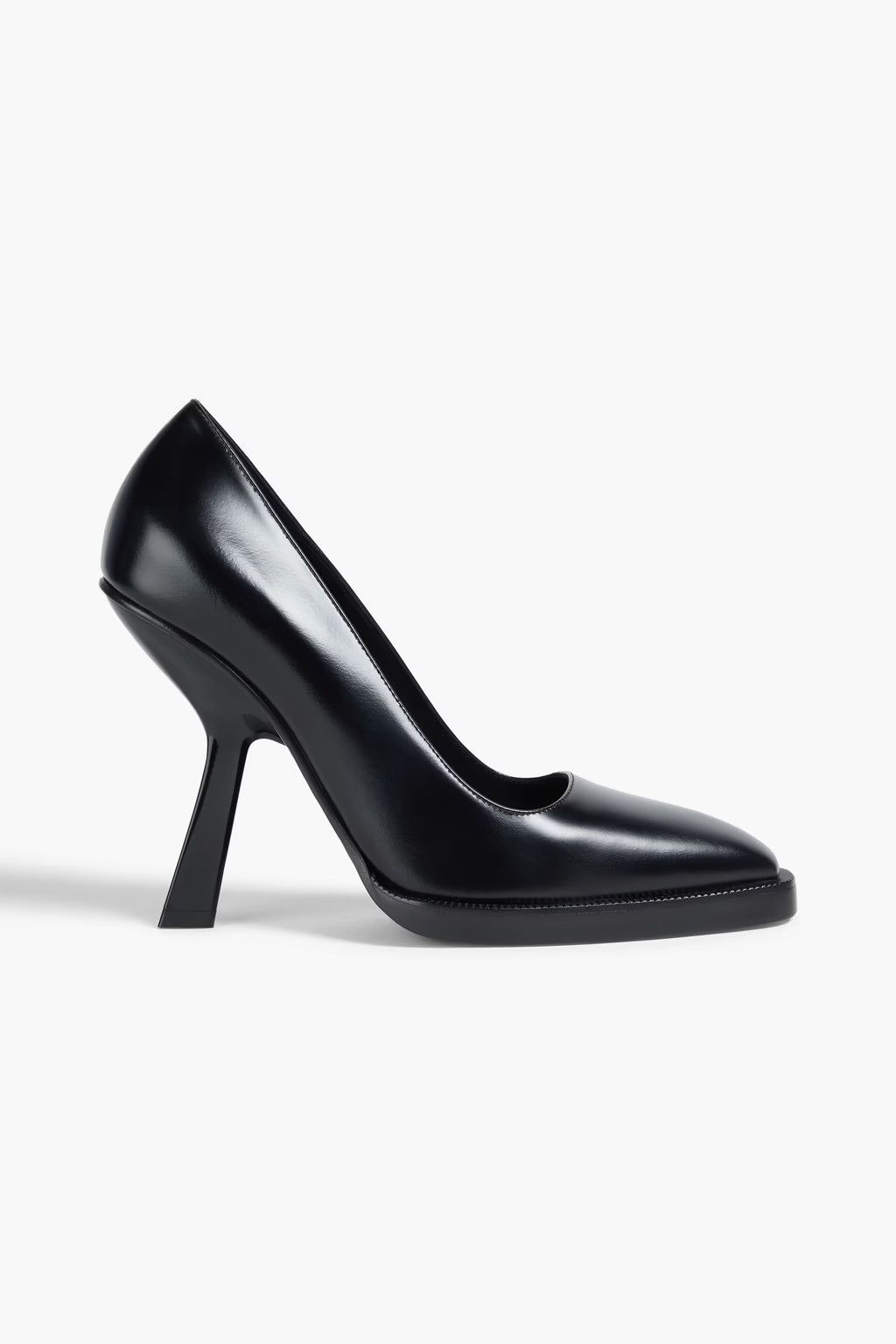 Salvatore Ferragamo o1y0426 Geometric Heel Pumps in Black Size US 10.5 / IT 40.5 - 1 Thumbnail