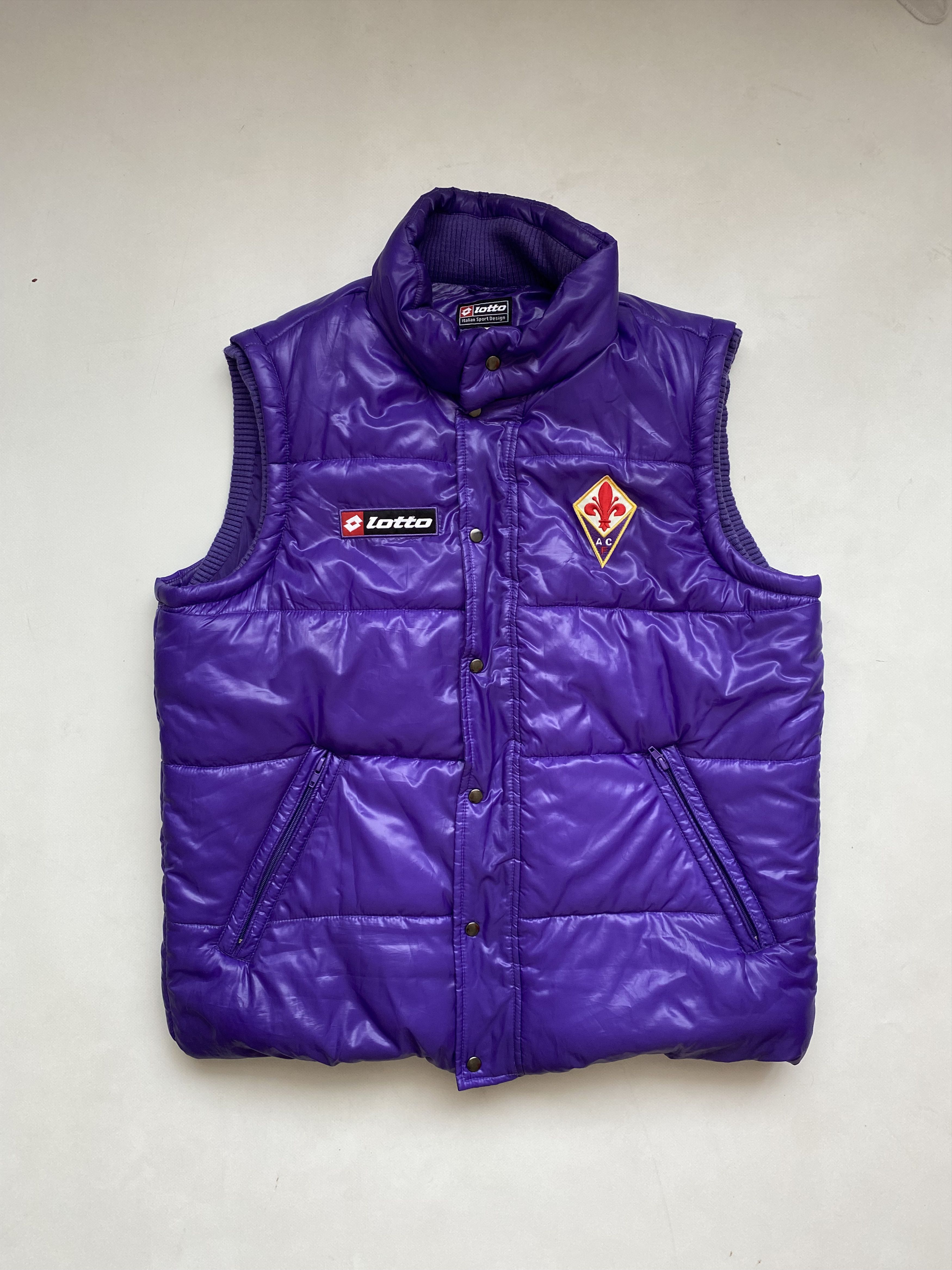 Lotto Sport Very rare Fiorentina lotto down vest football soccer jacket Size US L / EU 52-54 / 3 - 1 Thumbnail