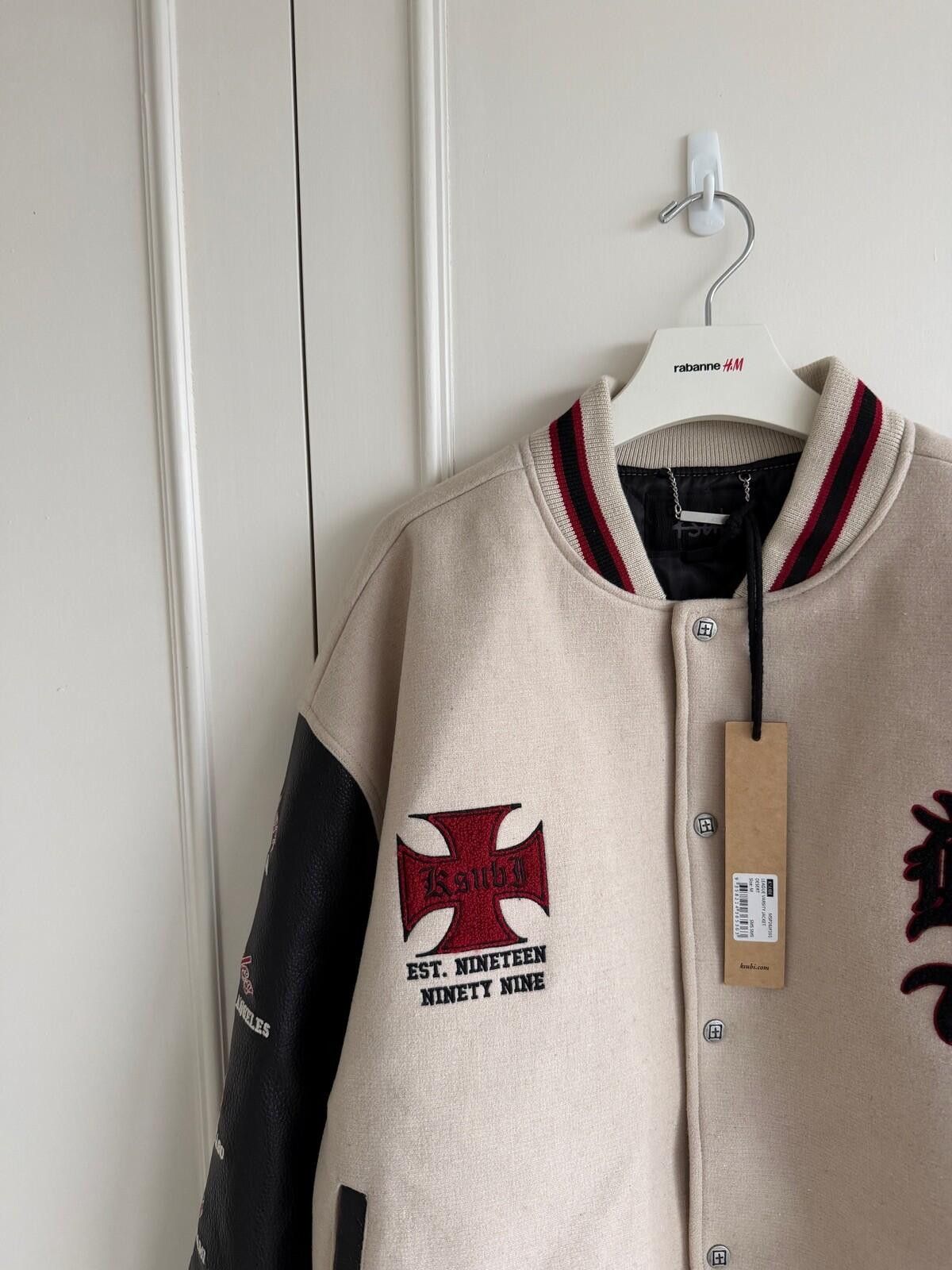 Ksubi new Ksubi mens varsity bomber jacket wool leather medium top Size US M / EU 48-50 / 2 - 2 Thumbnail