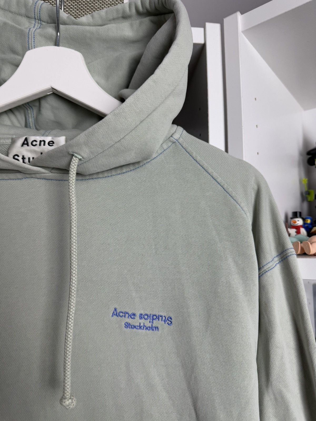 Acne Studios × Designer Acne Studios small logo baggy hoodie XS fit M streetwear rare Size US M / EU 48-50 / 2 - 5 Thumbnail