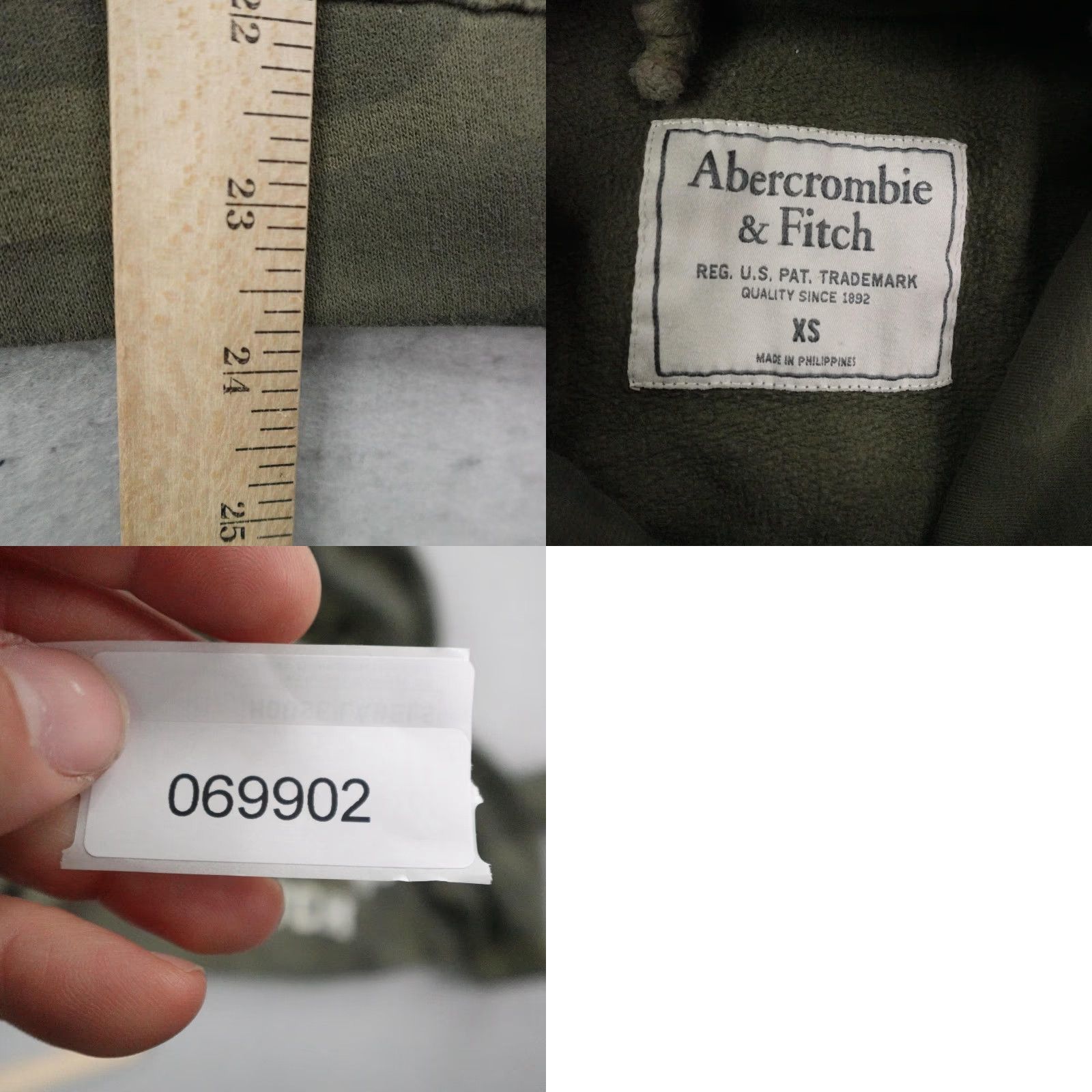 Abercrombie & Fitch VINTAGE Abercrombie & Fitch Hoodie Mens XS Green Camouflage Pullover Fleece Sweatshirt Y2K Size US XS / EU 42 / 0 - 8 Thumbnail