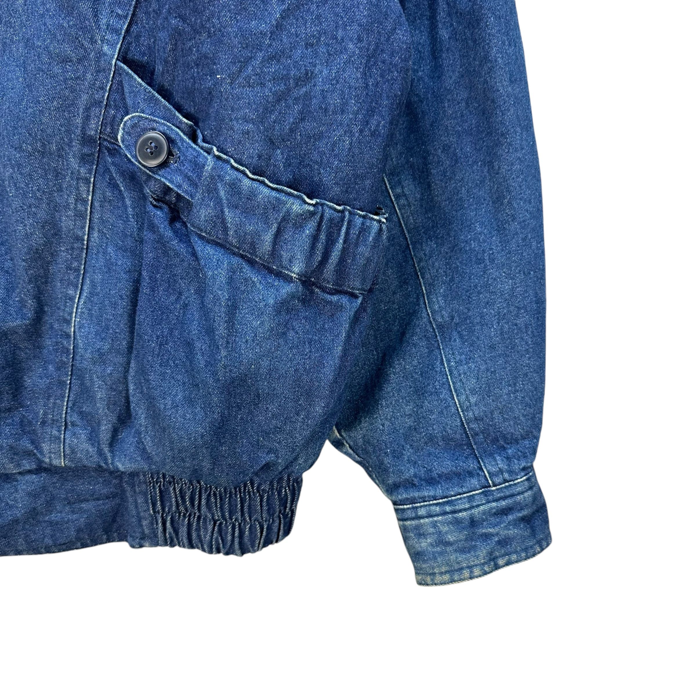 Japanese Brand 90's RVX Blue Denim Jacket Free Size Nice Design #1497-A62 Size US L / EU 52-54 / 3 - 5 Thumbnail