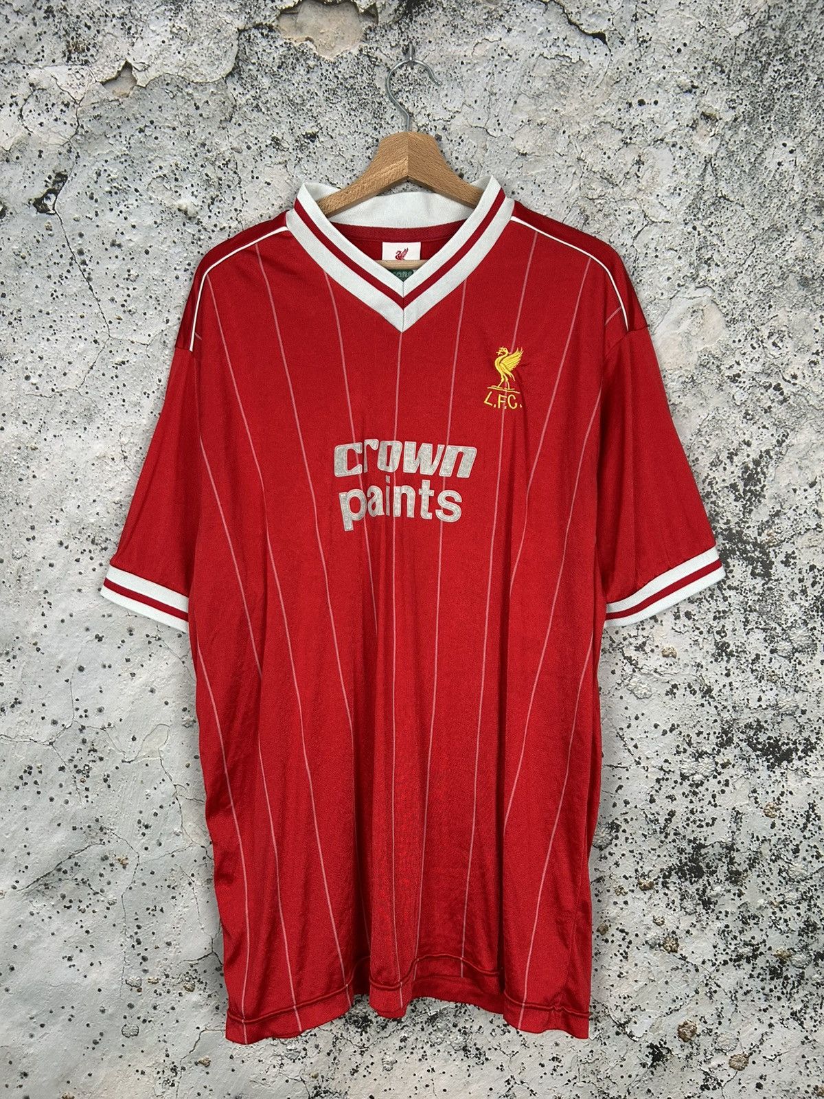 Vintage Soccer Draw Liverpool FC Retro Football Jersey Hype Sport Size US XXL / EU 58 / 5 - 1 Thumbnail