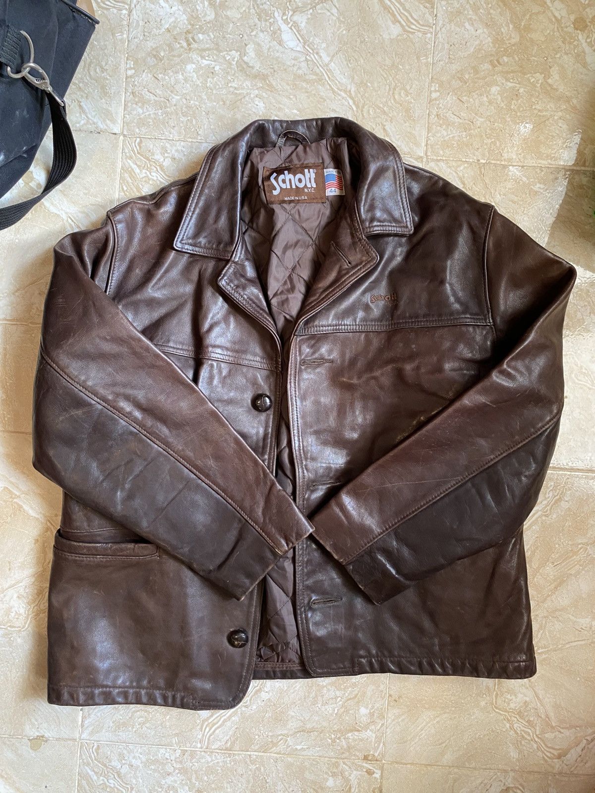 Schott Schott nyc leather jacket Size US M / EU 48-50 / 2 - 2 Thumbnail