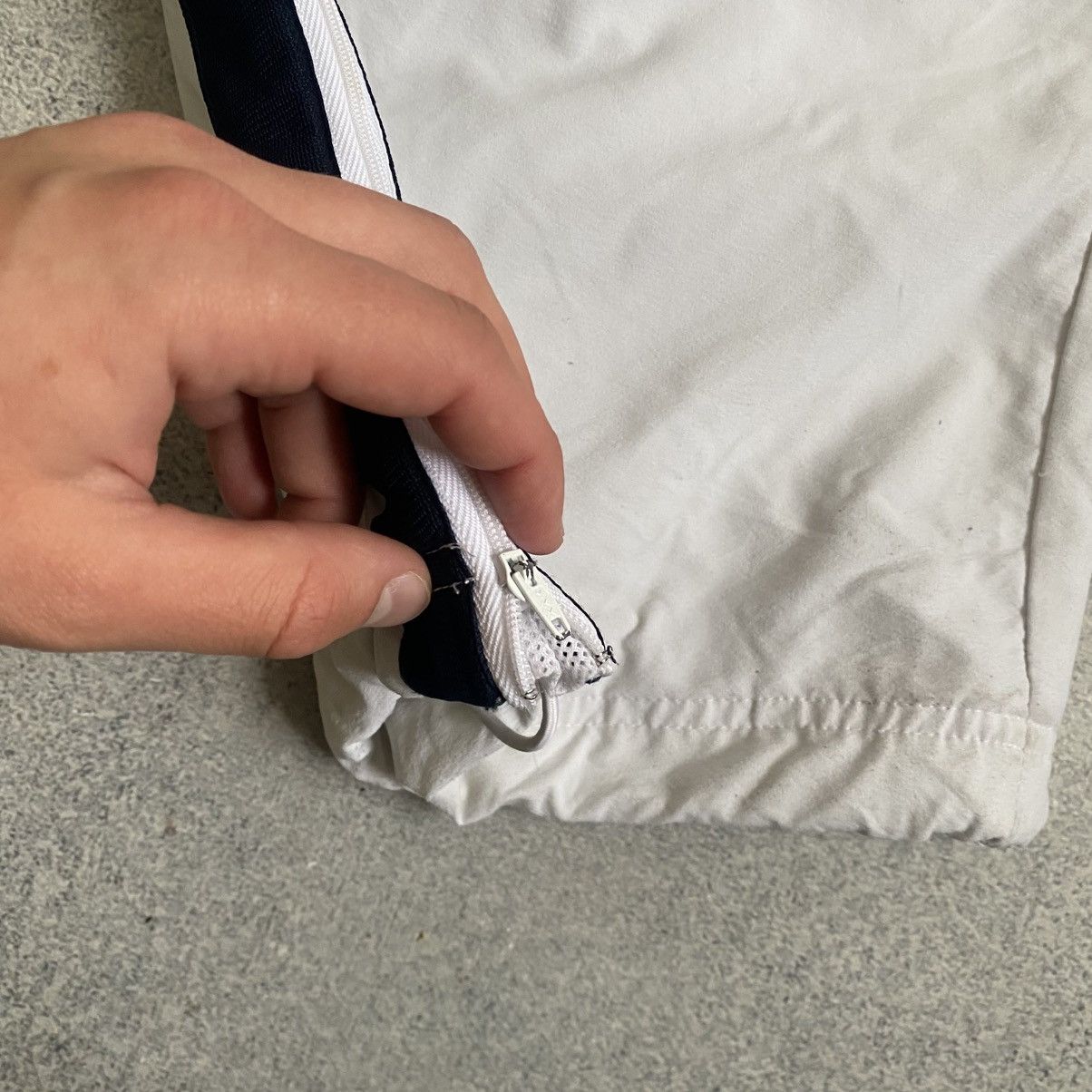 Nike Crazy Vintage White Nike Track Pants Drill Baggy Y2K 90s Size US 38 / EU 54 - 5 Thumbnail