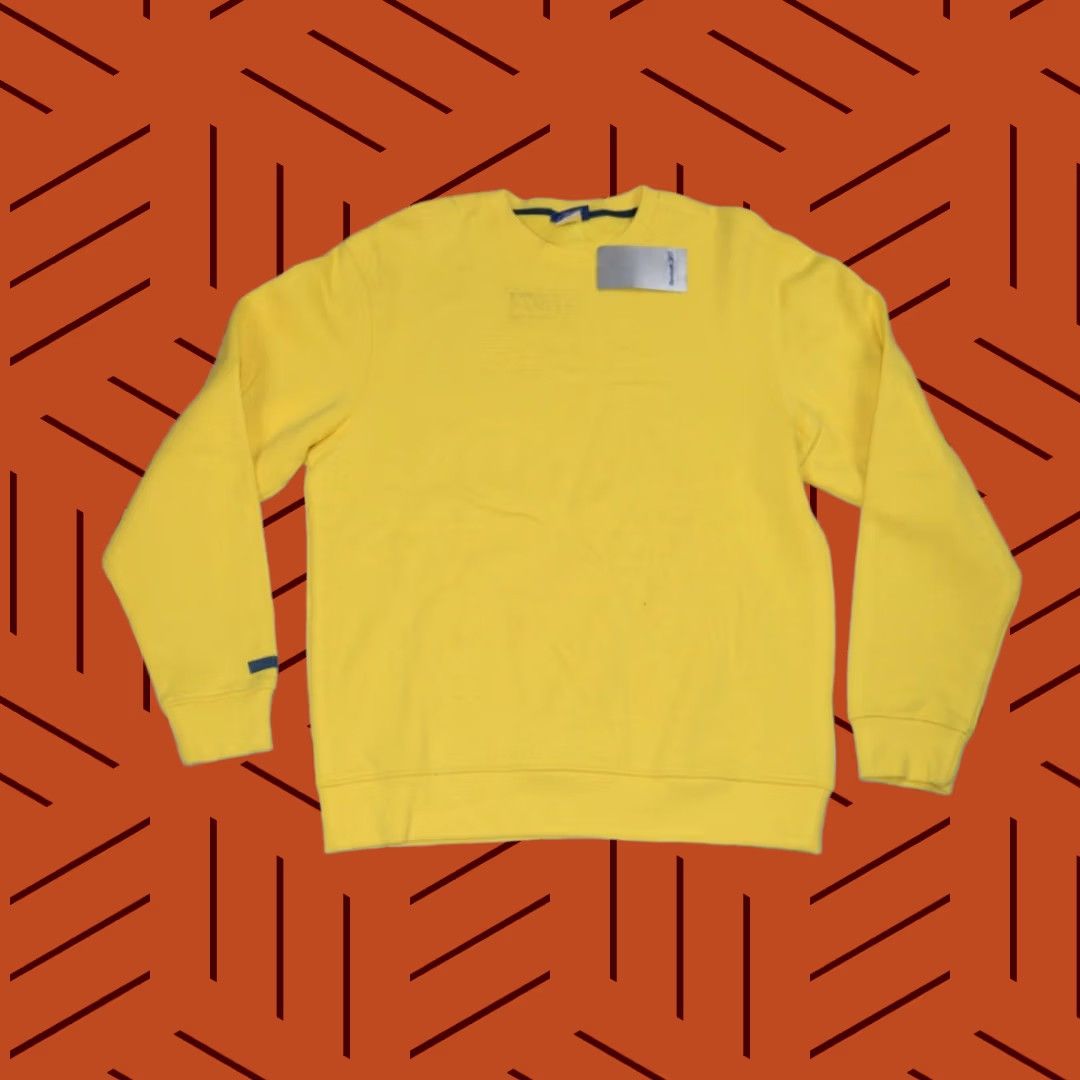 Reebok VINTAGE Reebok Crewneck Sweatshirt Large USA Banana Yellow Sample NWT 2006 Size US L / EU 52-54 / 3 - 1 Thumbnail