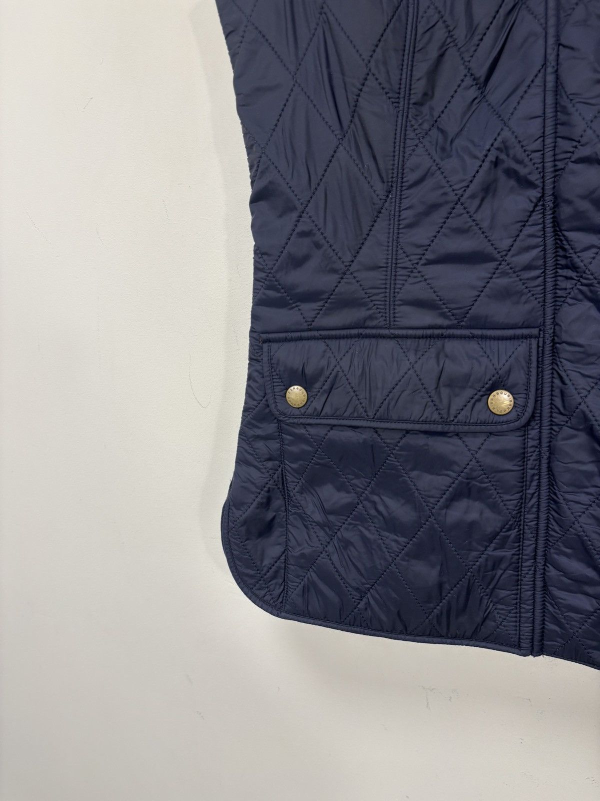 Barbour Barbour Wray Gilet Women’s Navy Blue Diamond Quilted Vest Size S / US 4 / IT 40 - 6 Thumbnail