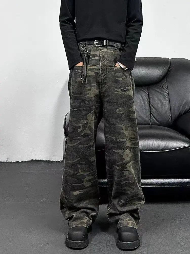 Designer × Japanese Brand Vintage camouflage workwear baggy casual pants Size US 32 / EU 48 - 1 Thumbnail