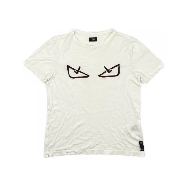 Fendi Fendi Logo Monster Eyes Short Sleeve T-Shirt -2507 Size US M / EU 48-50 / 2 - 2 Thumbnail