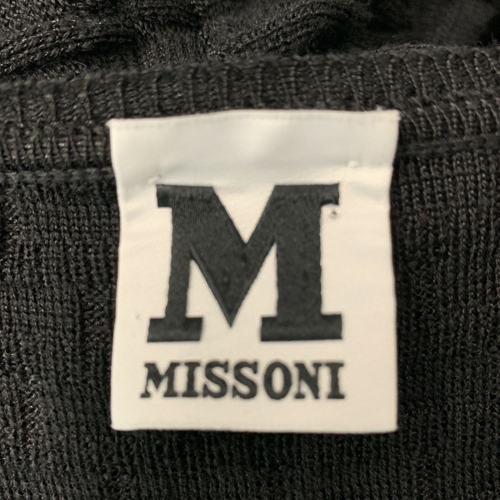 Other M MISSONI Size 8 Black Wool Blend Knit A-Line Dress Size M / US 6-8 / IT 42-44 - 5 Thumbnail