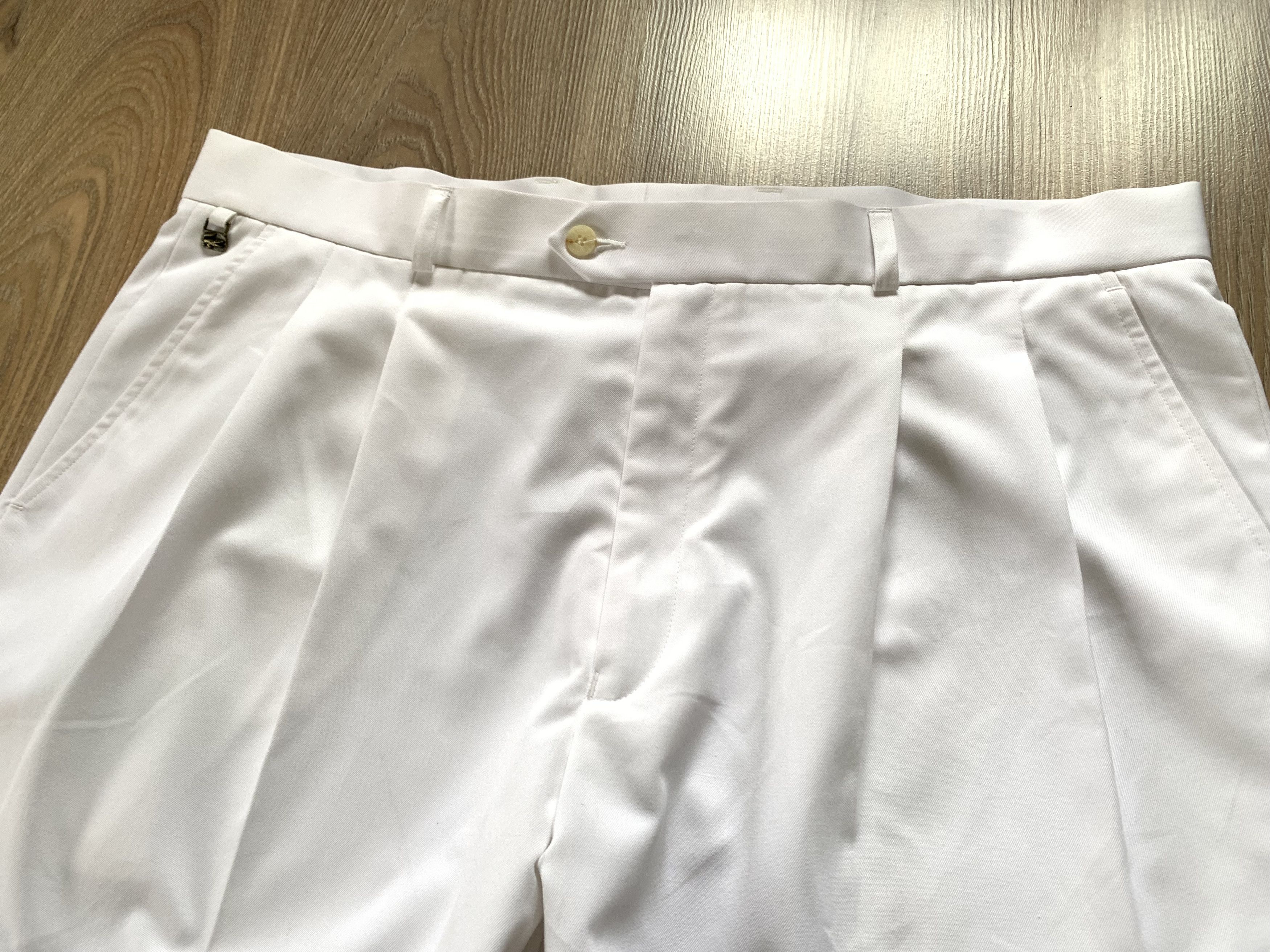 Lacoste × Vintage Rare Vintage New Lacoste White Cotton Pants Trousers Size US 36 / EU 52 - 4 Thumbnail