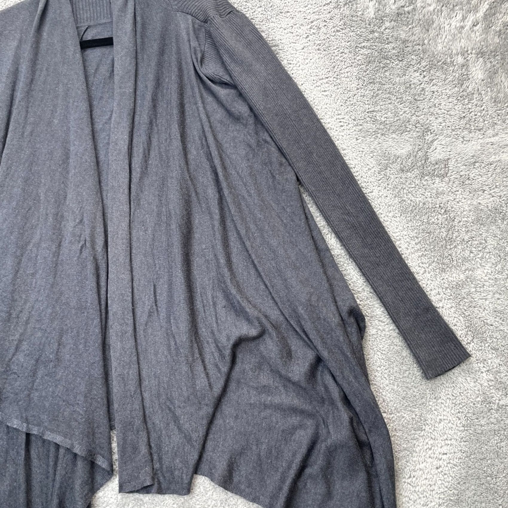 Lululemon Lululemon Sweater Cardigan Womens Medium Gray Open Knit Relaxed Logo Open Cardigan Casual City 90s? Size M / US 6-8 / IT 42-44 - 4 Thumbnail