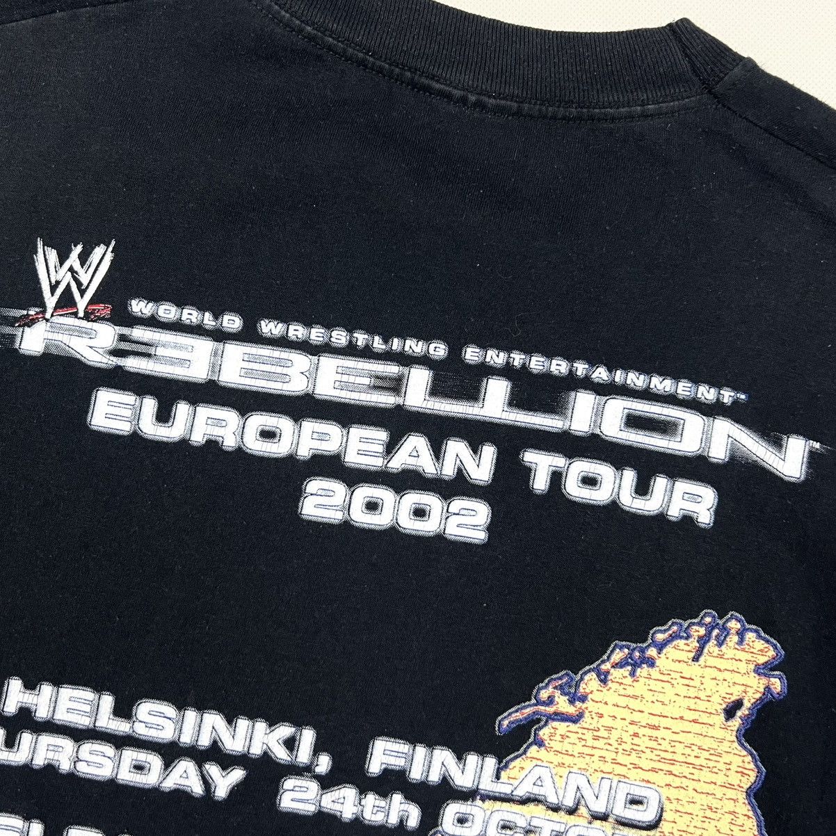 Vintage × WWE × WWF Vintage WWE Brock Lesnar European Tour 2002 WWE T Shirt M/L Size US M / EU 48-50 / 2 - 14 Thumbnail