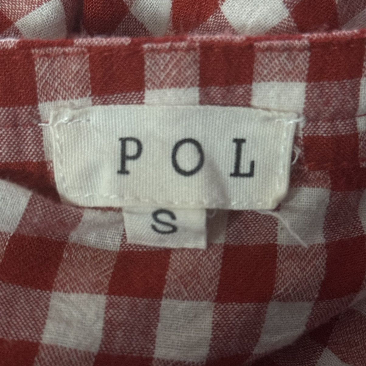 Other POL red and white gingham lace up flutter sleeve dress Size S / US 4 / IT 40 - 6 Thumbnail