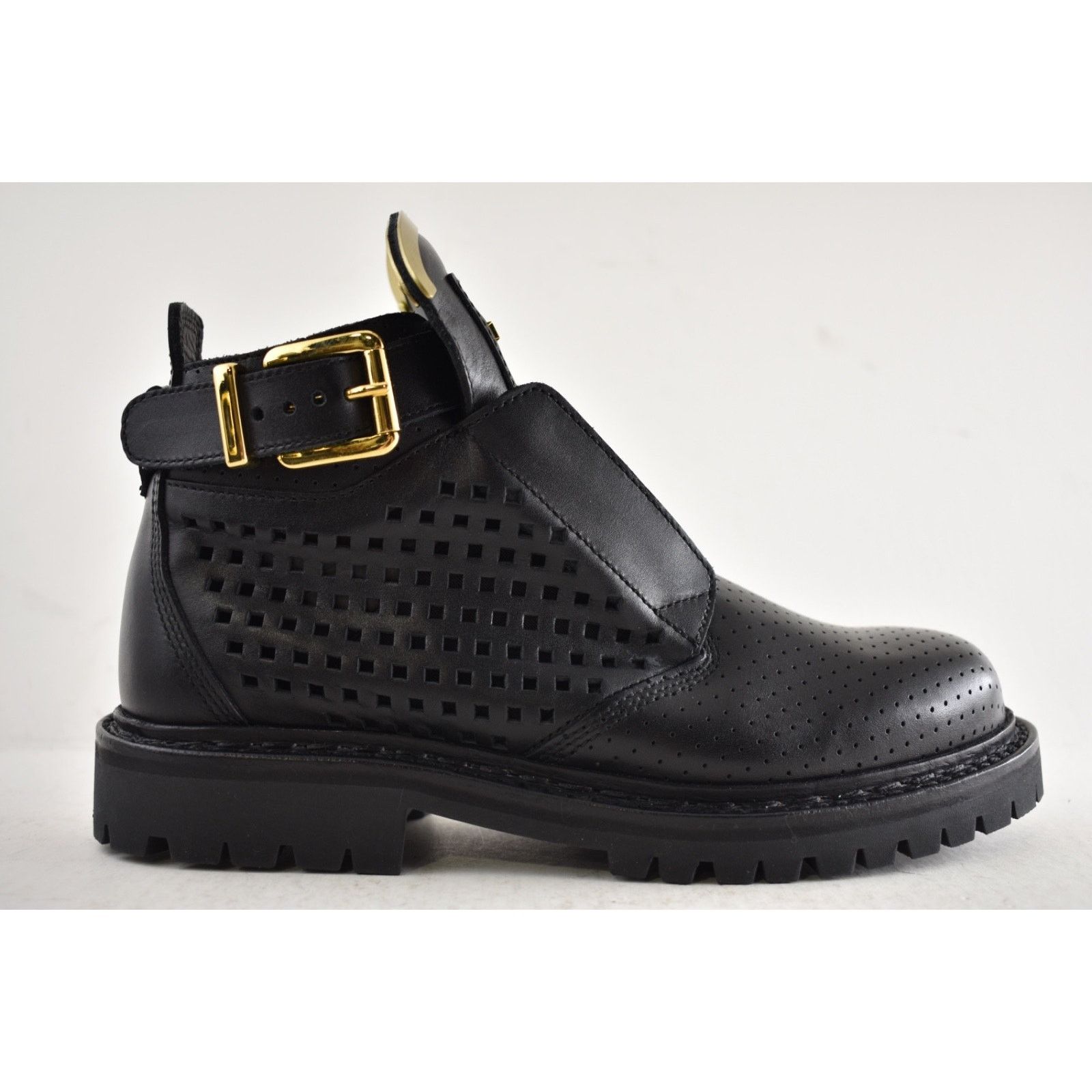 Balmain Balmain King Taiga Ranger Black Biker Moto Short Boot 36 Size US 6 / IT 36 - 2 Thumbnail