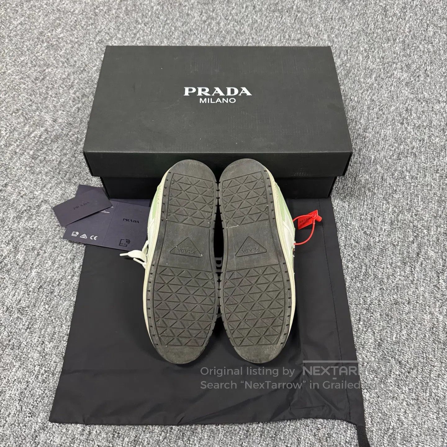 Prada Prada Color blend, triangle mark, letter logo, board shoes Size US 5.5 / IT 35.5 - 6 Thumbnail