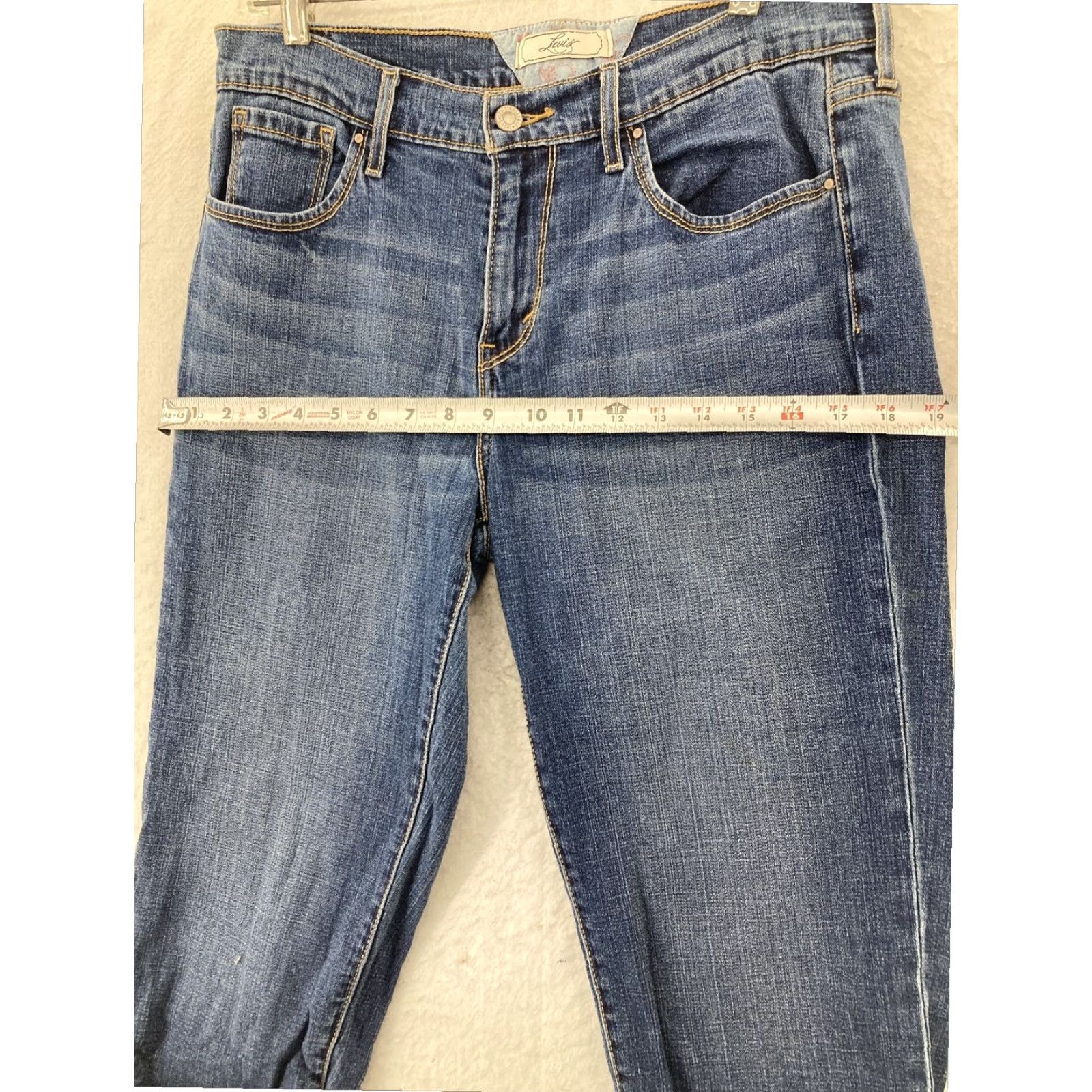 Levi's Levi's Women's Blue Mid Rise Cropped Jeans Size 10 Regular Size 32" / US 10 / IT 46 - 7 Thumbnail