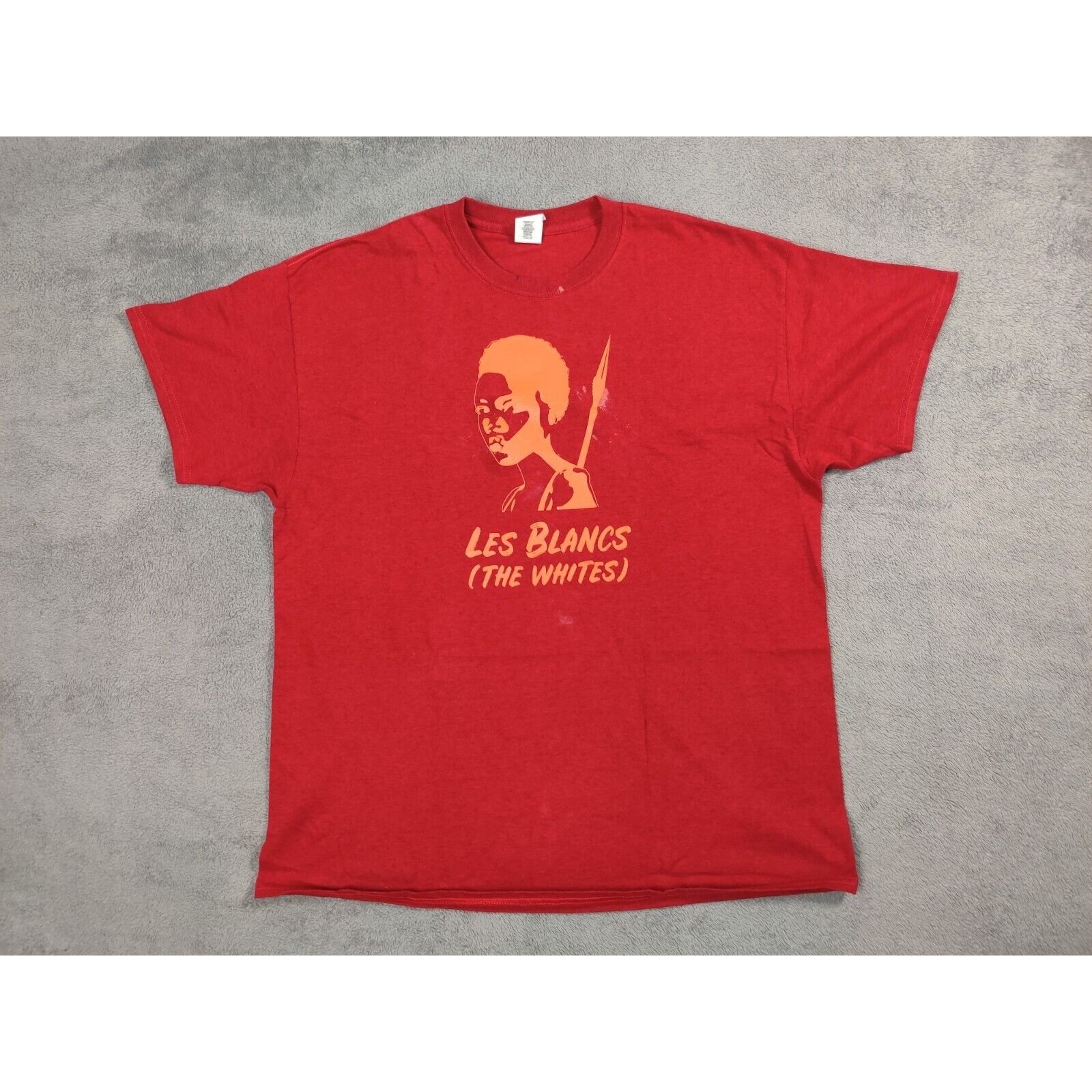 Gildan Les Blancs Shirt Adult Men Red XL The White Play by American Size US XL / EU 56 / 4 - 1 Thumbnail