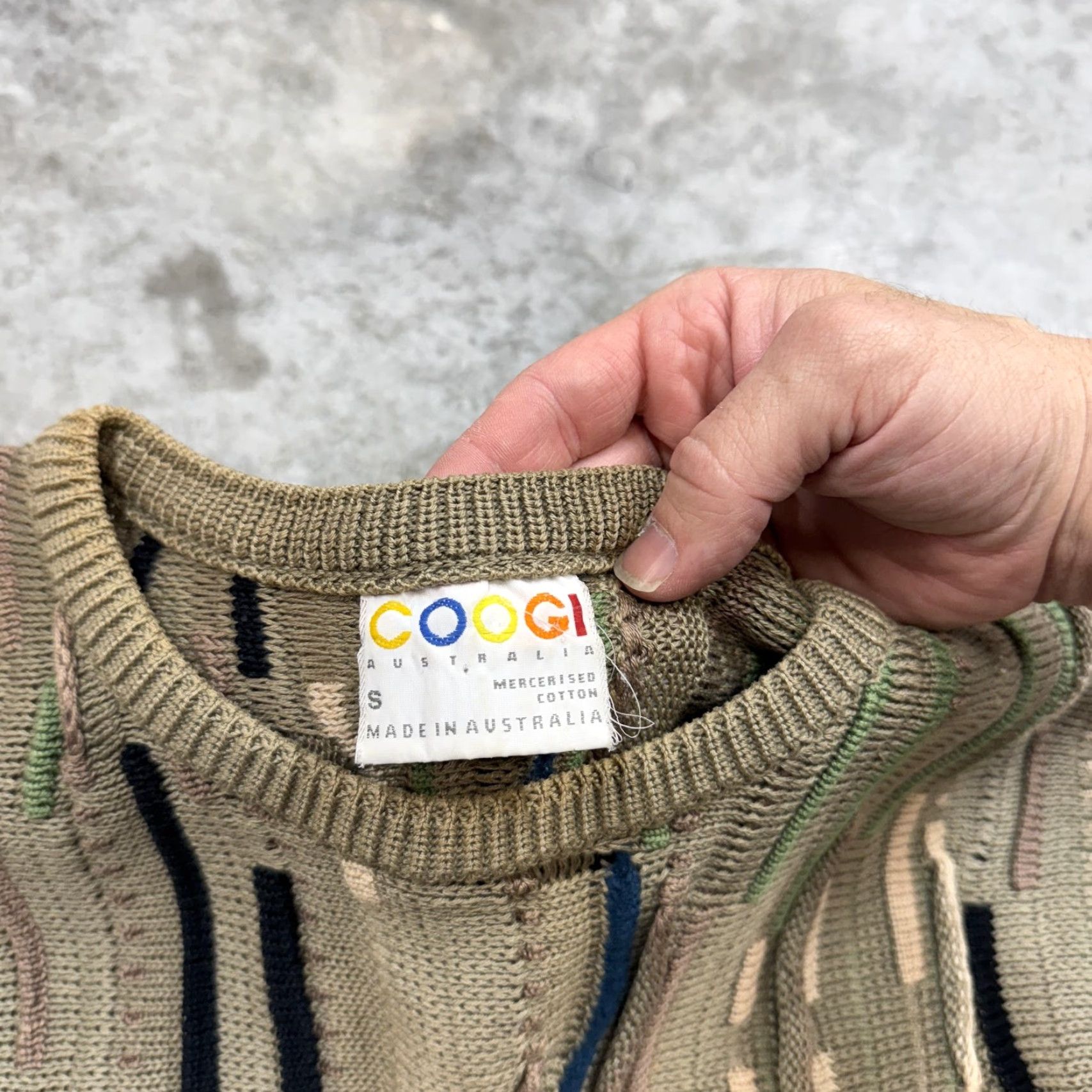Coogi VINTAGE Coogi Sweater Mens Small 3D Knit Mercerised Cotton Made Australia 90s Size US S / EU 44-46 / 1 - 3 Thumbnail