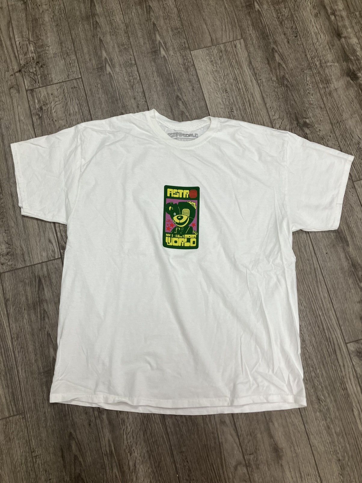 Travis Scott Astroworld Bear Tee Size US M / EU 48-50 / 2 - 1 Thumbnail