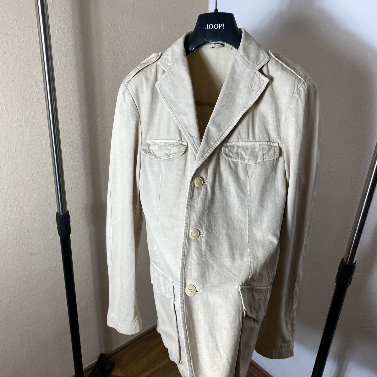 L.B.M. 1911 Cotton and Linen Blazer L.B.M 1911 Cream Size 48R - 12 Thumbnail