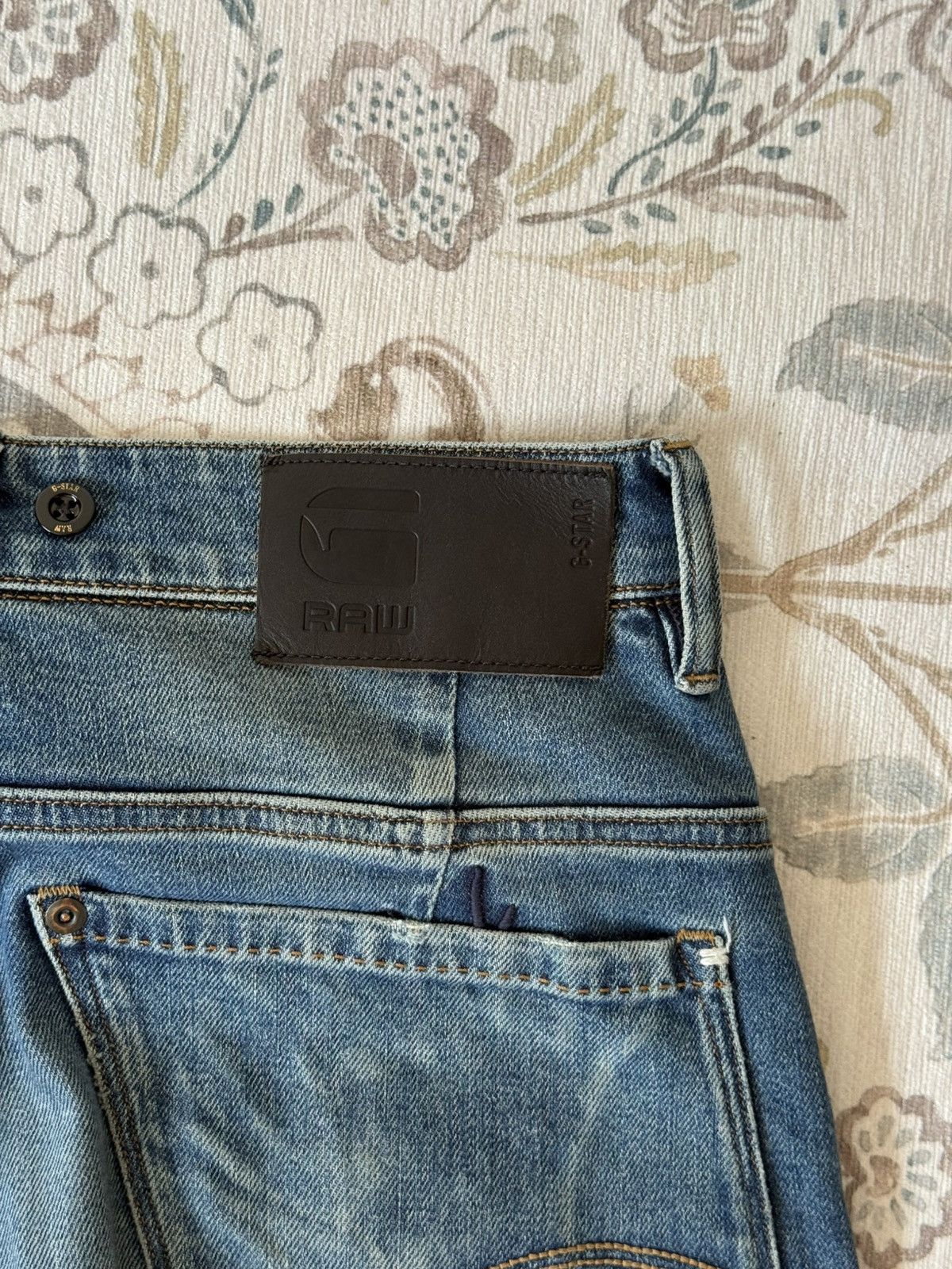 G-Star G-Star Raw Restored Denim Designer Jeans Distressed Details Size US 31 - 14 Thumbnail