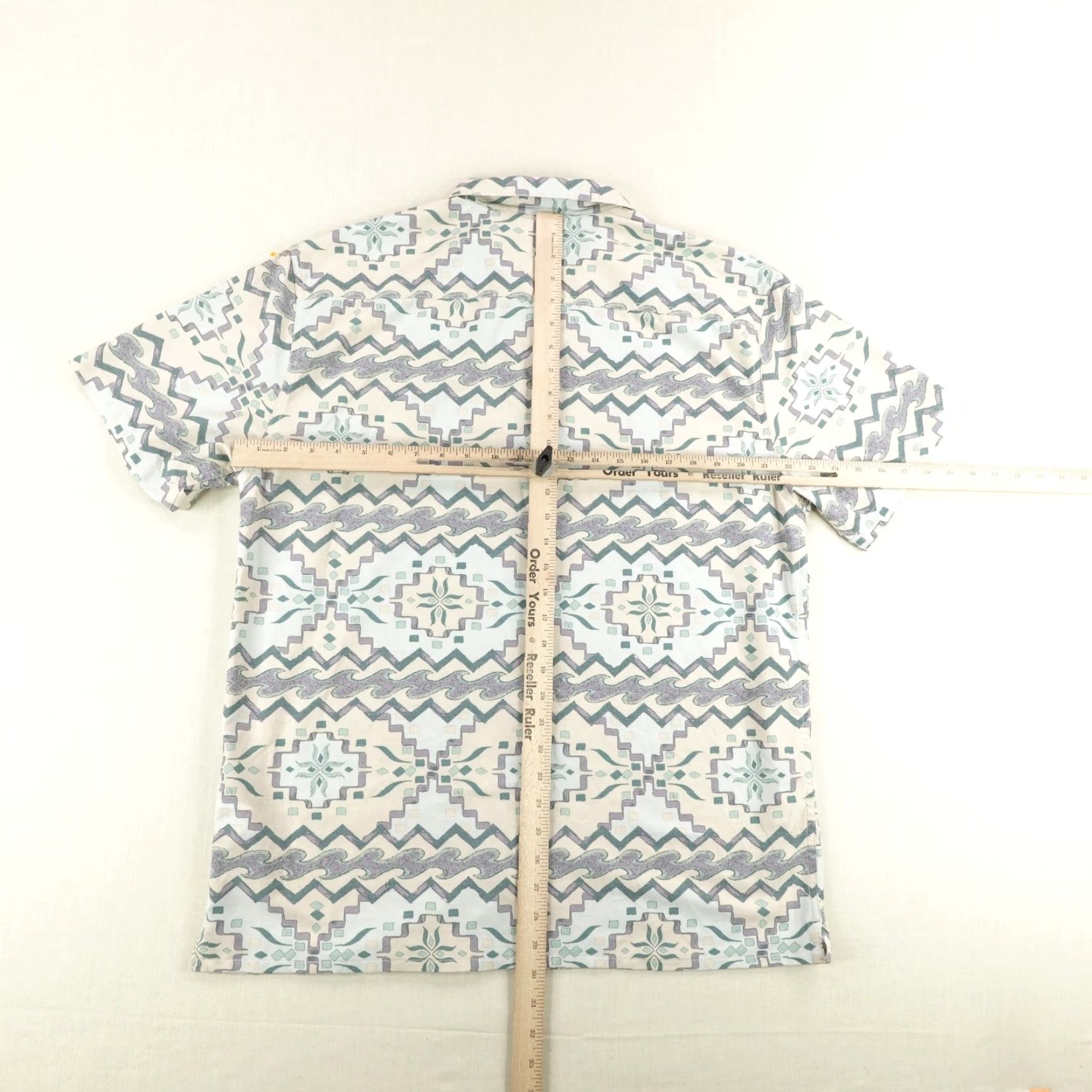 Billabong Billabong Shirt Mens Large Beige Blue Purple Aztec Performance Button Up Surfer Size US L / EU 52-54 / 3 - 6 Thumbnail