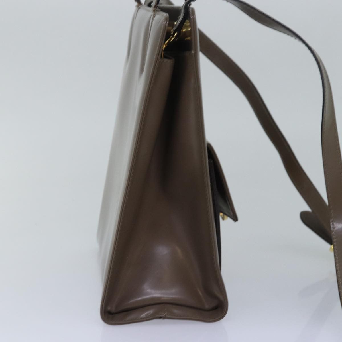 Salvatore Ferragamo Salvatore Ferragamo Gancini Hand Bag Enamel Gray Size ONE SIZE - 3 Thumbnail