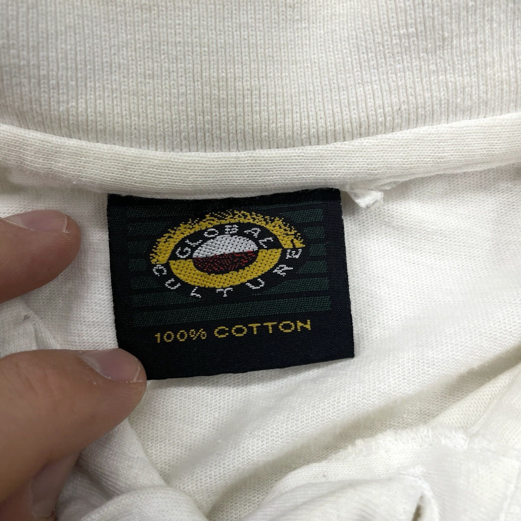 Hanes VINTAGE New Zealand Americas Cup Polo Shirt Mens XL 1995 Sailing Single Stitch White Cotton Size US XL / EU 56 / 4 - 5 Thumbnail