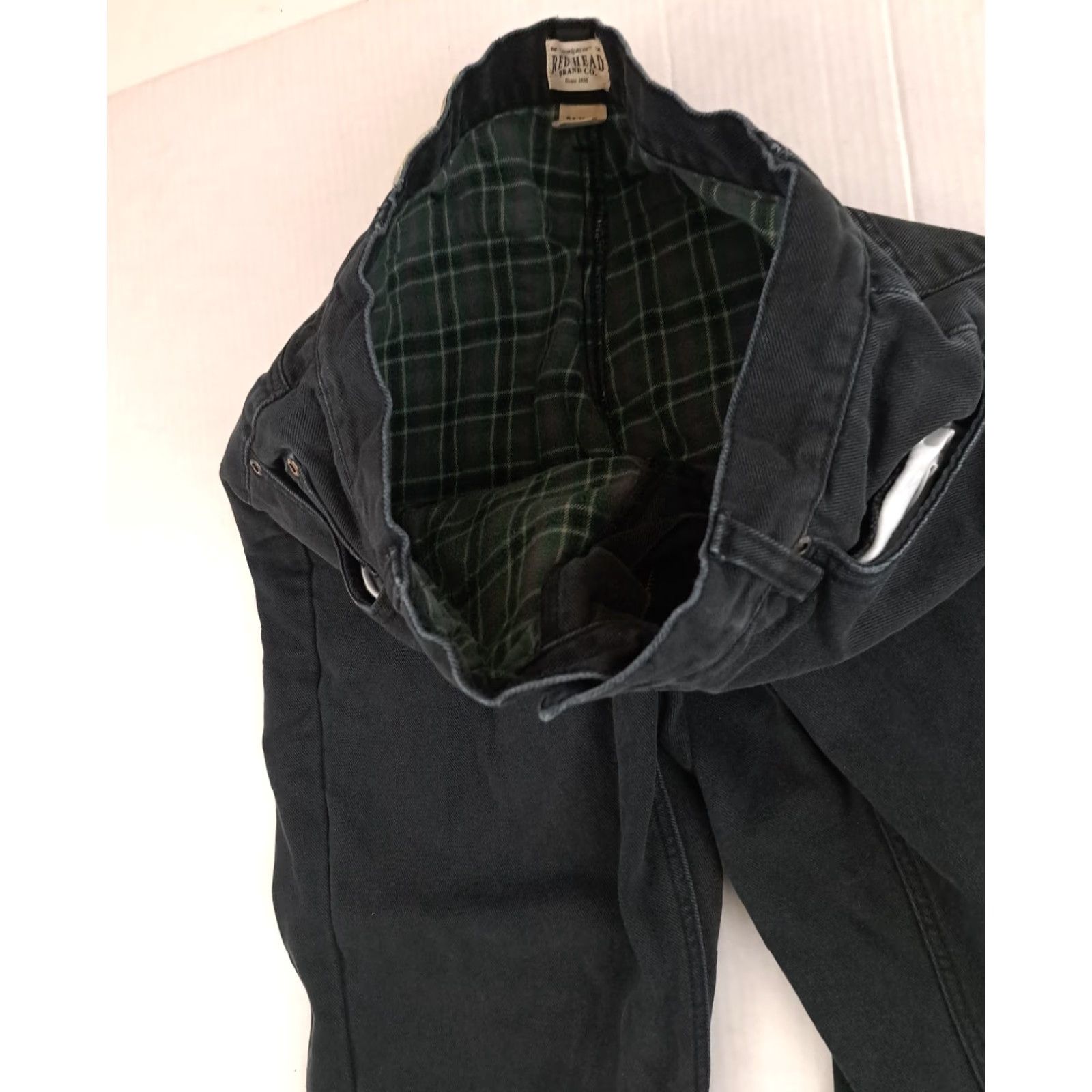 Vintage VINTAGE Red Head Pants Work Insulated Black 34-34 Cotton Canvas Cargo Pocket 31 Inseam Straight Mens Regular Winter Fall Size US 34 / EU 50 - 3 Thumbnail