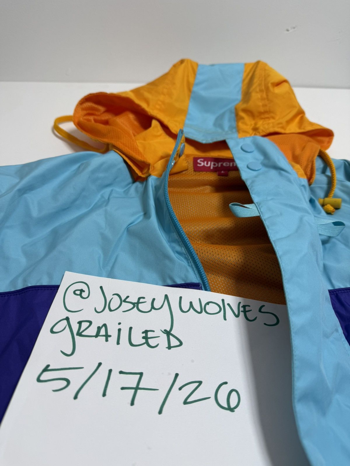Supreme Hi-Vis Taped Seam Jacket & Team '94 windbreaker jacket Size US L / EU 52-54 / 3 - 1 Thumbnail