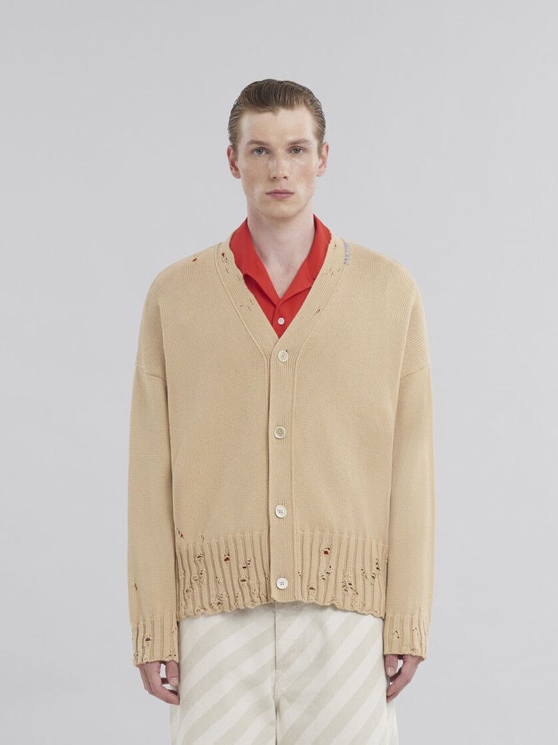 Marni o1f1d3z0326 Cardigan in Beige Size US S / EU 44-46 / 1 - 2 Thumbnail