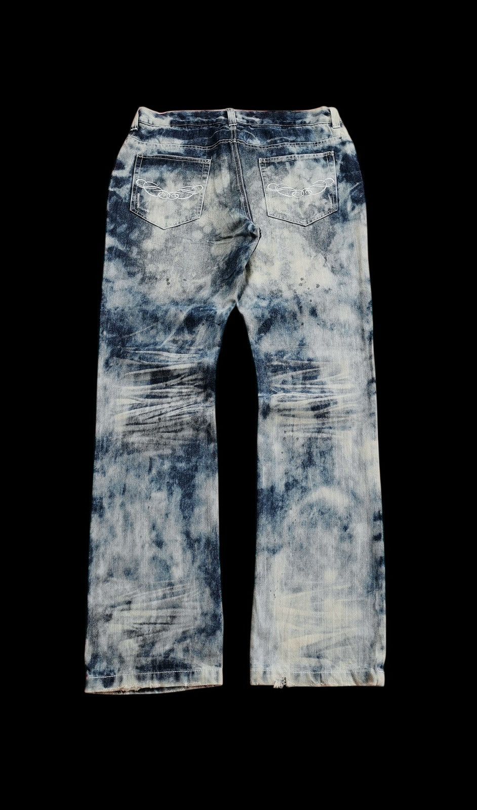 In The Attic In The Attic Acidwash Denim Jeans Size US 33 - 2 Thumbnail