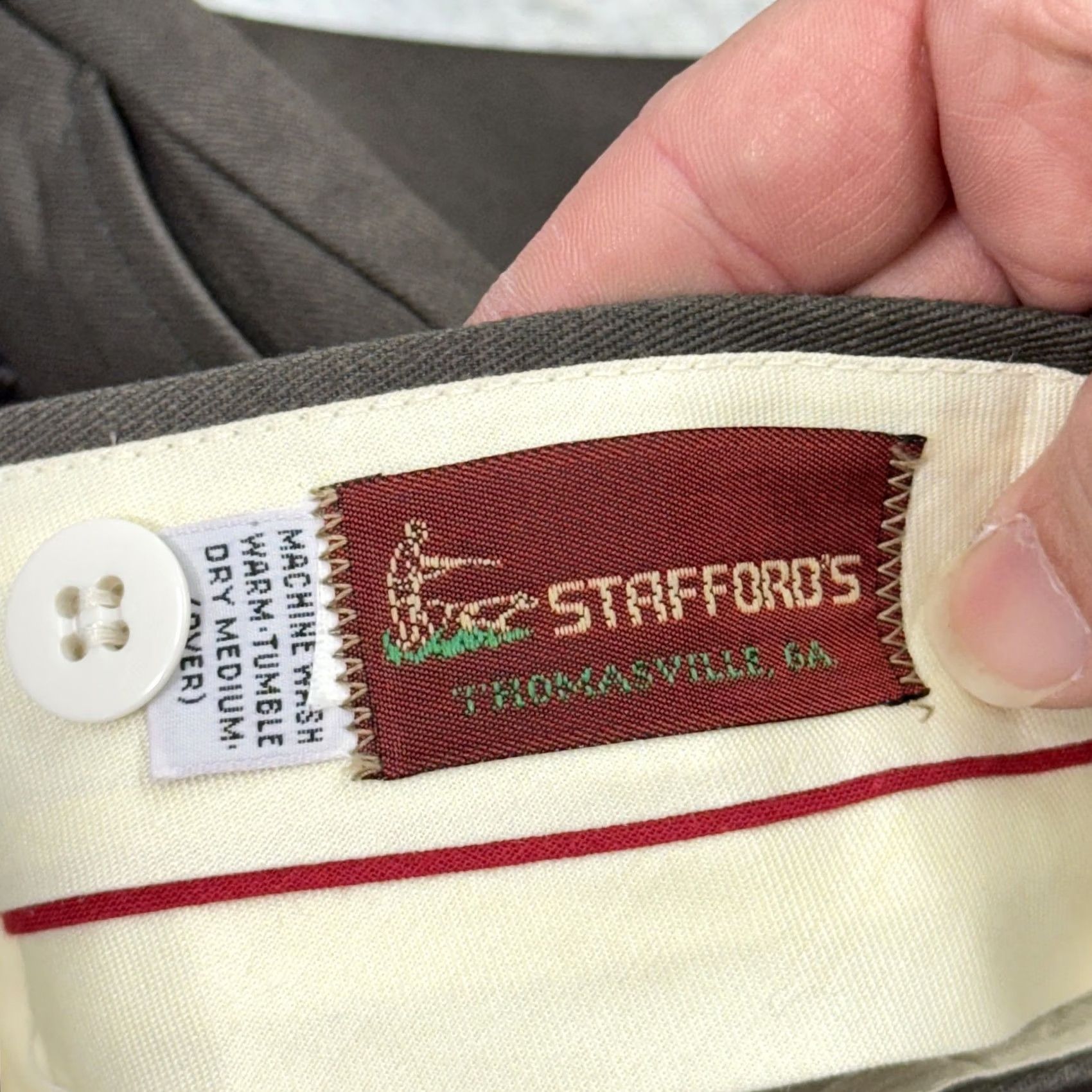 Stafford VINTAGE Stafford's Backwoods Brush Pants Mens 31 Green 90s Army Hunting Outdoor Pants Size US 31 - 5 Thumbnail
