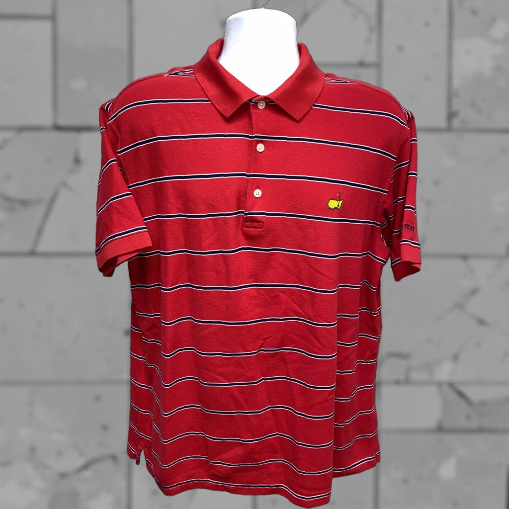 Vintage Mens Red Striped Augusta National Masters Golf Polo Shirt L Size Shirt Mens Golf Polo Size US L / EU 52-54 / 3 - 1 Thumbnail