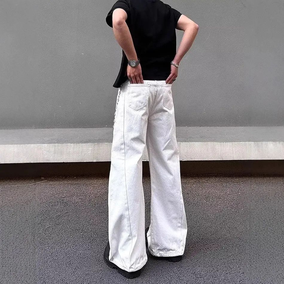 Japanese Brand Retro loose curved knife wide leg jeans Size US 32 / EU 48 - 4 Thumbnail
