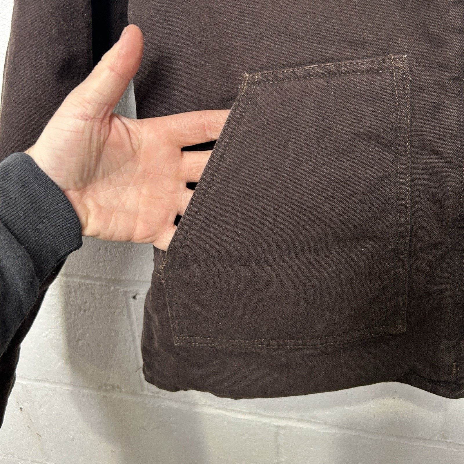 Carhartt Vintage Carhartt Sherpa-Lined Jacket “Dark Brown” WJ022 DKB Size L / US 10 / IT 46 - 5 Thumbnail