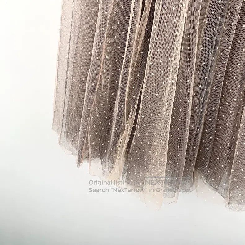 Dior Dior Pink-brown mulberry silk polka dot casual mesh skirt Size 25" / US 0 / IT 36 - 4 Thumbnail