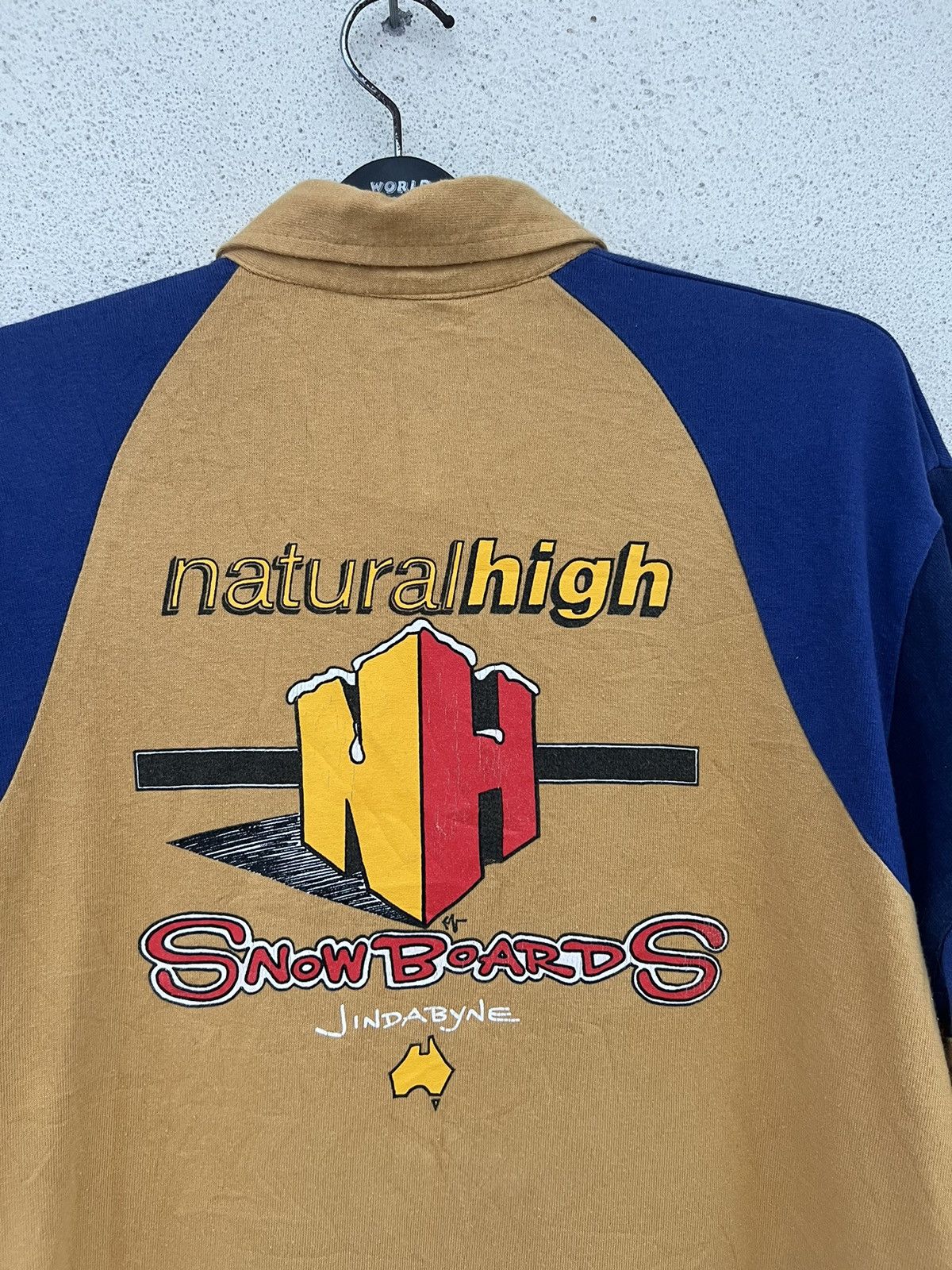 Volcom Vintage 90s Volcom Natural High Snowboards Rugby Shirt Size US L / EU 52-54 / 3 - 14 Thumbnail