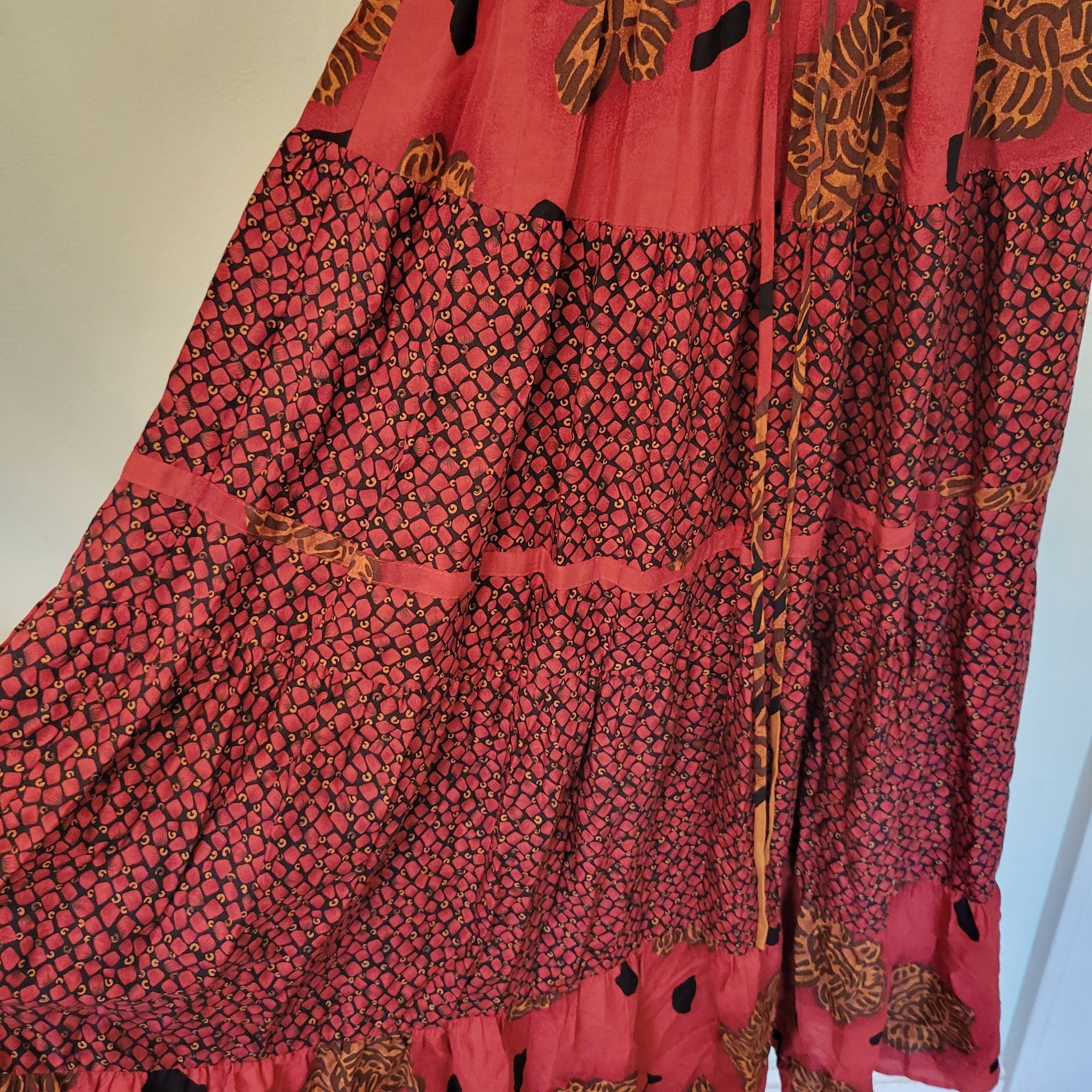 Vintage Vintage Kathie Lee Tribal Print Sleeveless Maxi Dress Blouso Size M / US 6-8 / IT 42-44 - 6 Thumbnail