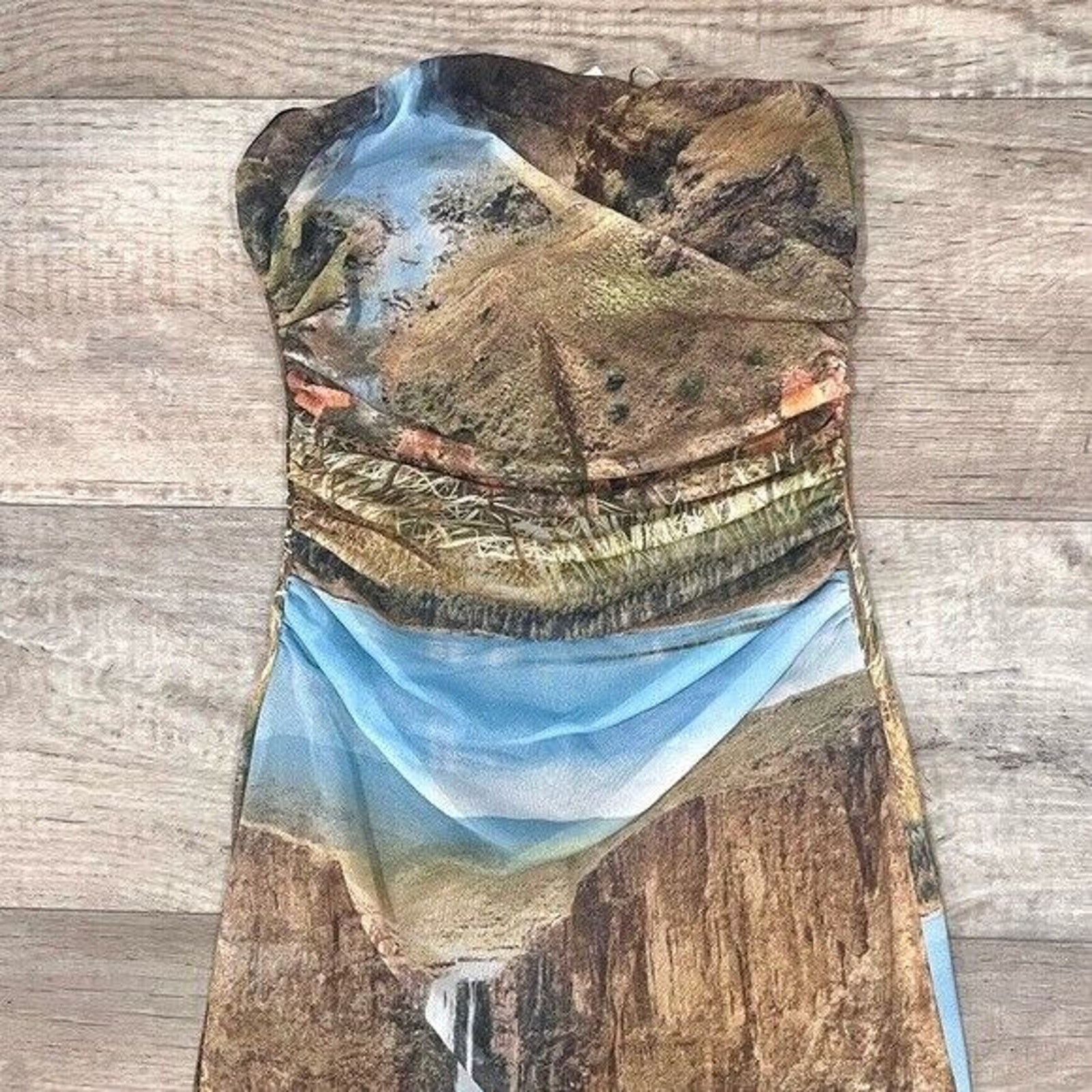 Zara ZARA Strapless Print Fitted Dress NWT Size S Size S / US 4 / IT 40 - 23 Thumbnail
