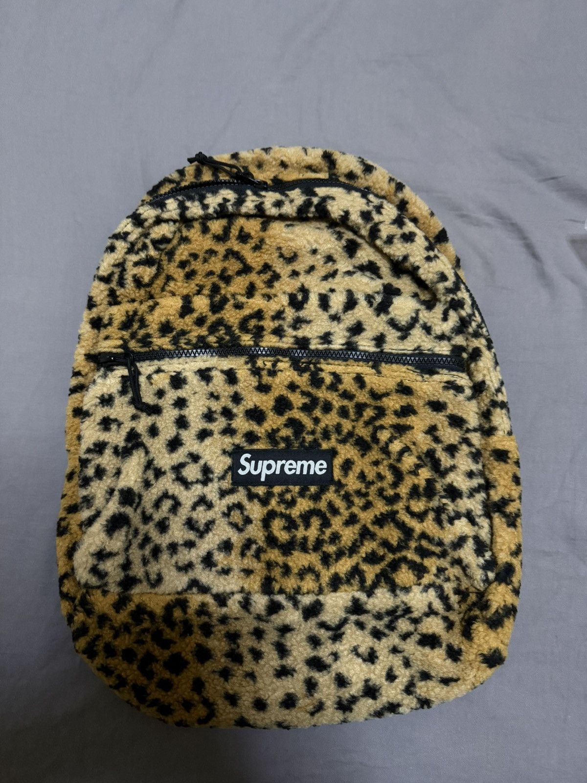 Supreme Supreme leopard fleece backpack bag Size ONE SIZE - 2 Thumbnail