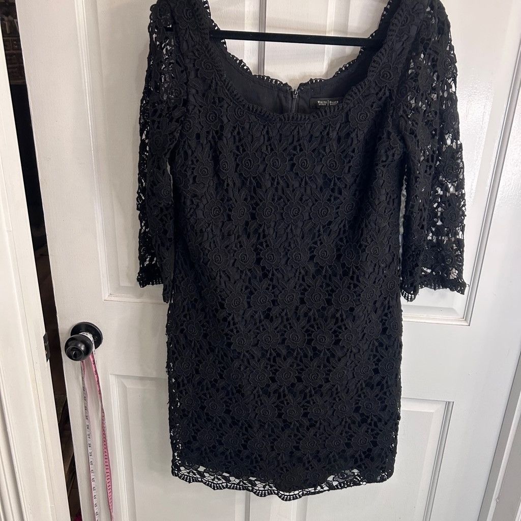 White House Black Market Women's White House Black Market Dress, Size 12, Black Size XL / US 12-14 / IT 48-50 - 1 Thumbnail
