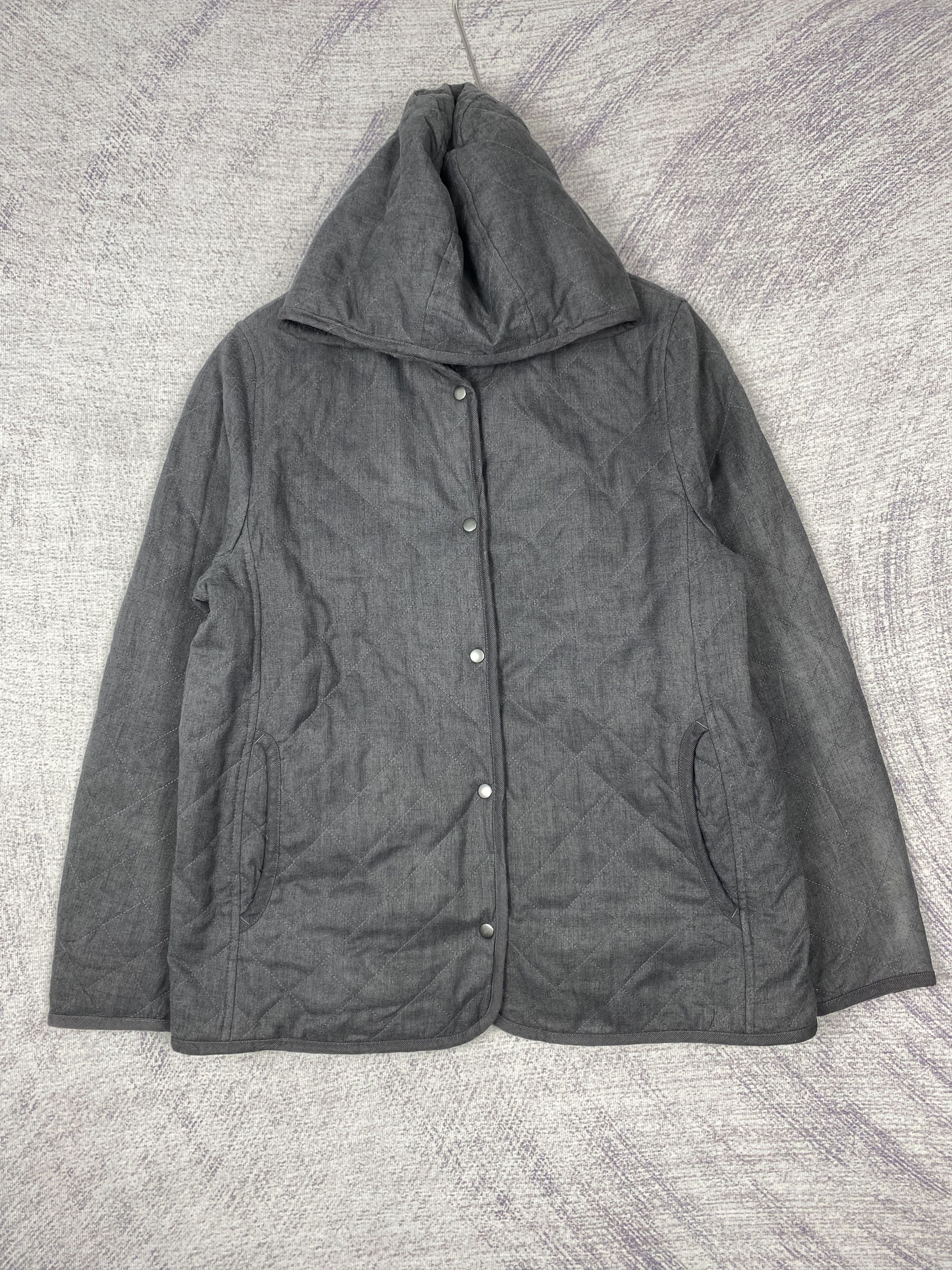 Uniqlo Vintage Uniqlo Hoodie Quilted Fleece Lining Button Up Jacket Size US XL / EU 56 / 4 - 1 Thumbnail