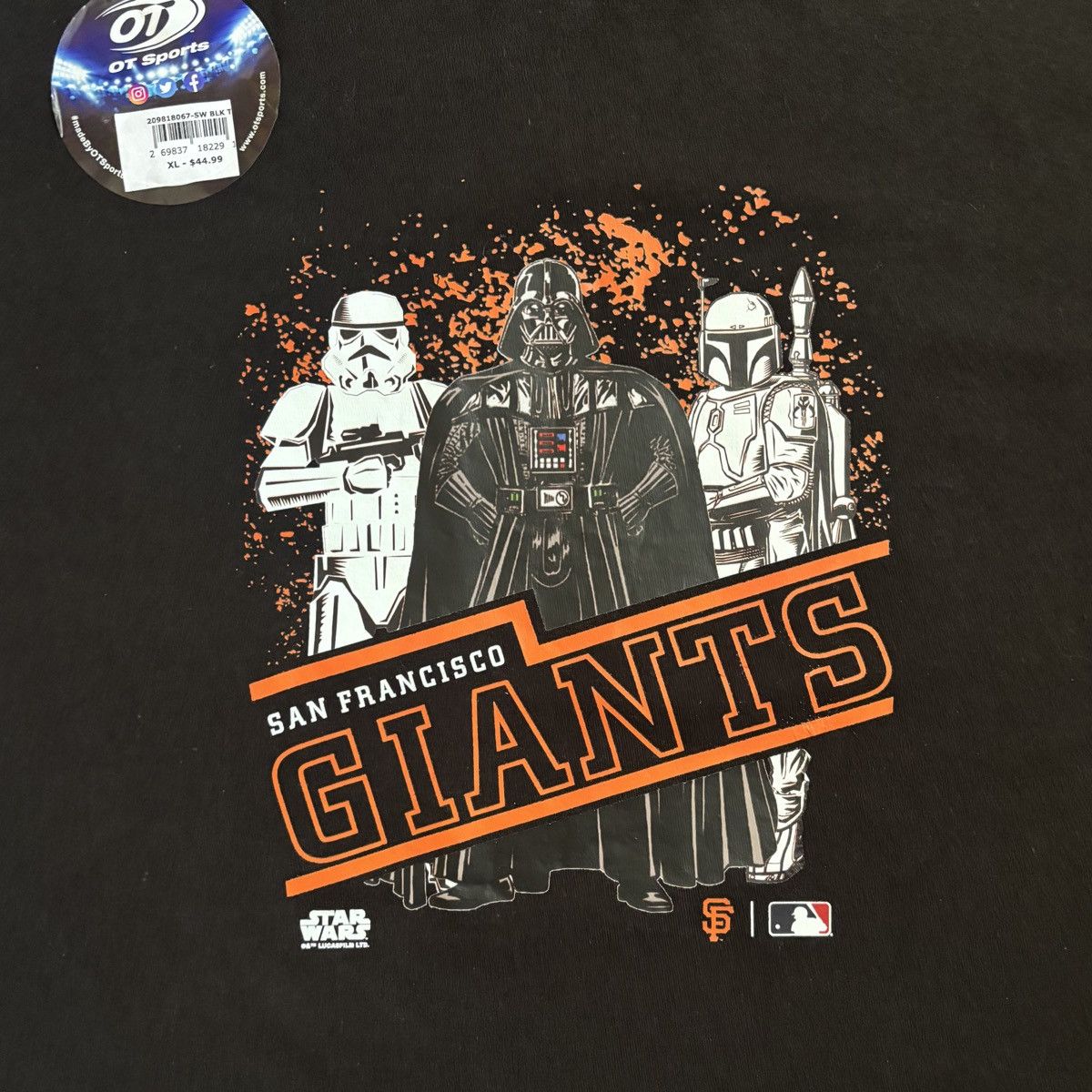 Other NEW San Francisco Giants Star Wars MLB OT Sports T-Shirt Size US XL / EU 56 / 4 - 2 Thumbnail