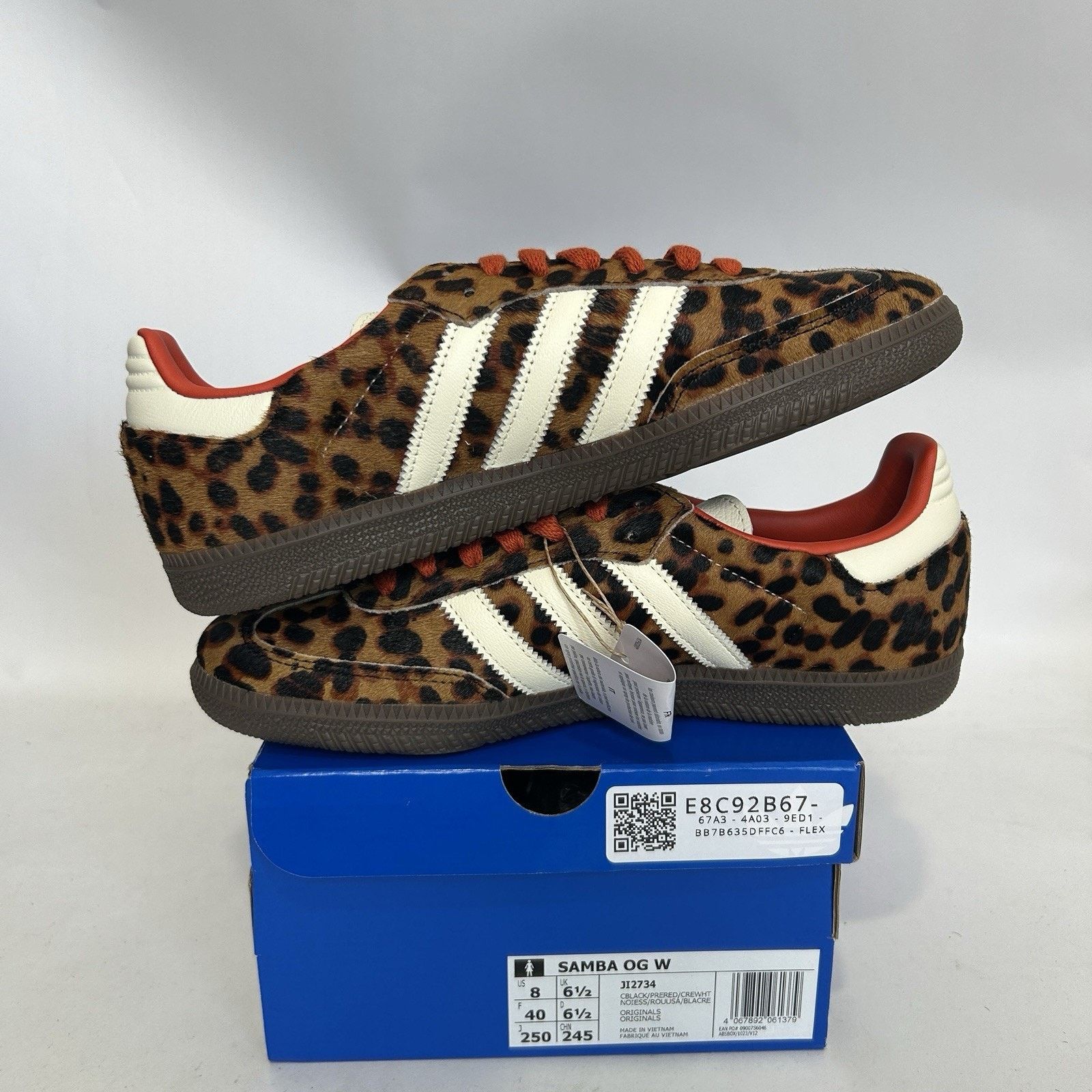 Adidas adidas Samba OG WMNS Leopard - “Preloved Red” JI2734 Size US 8 / IT 38 - 4 Thumbnail